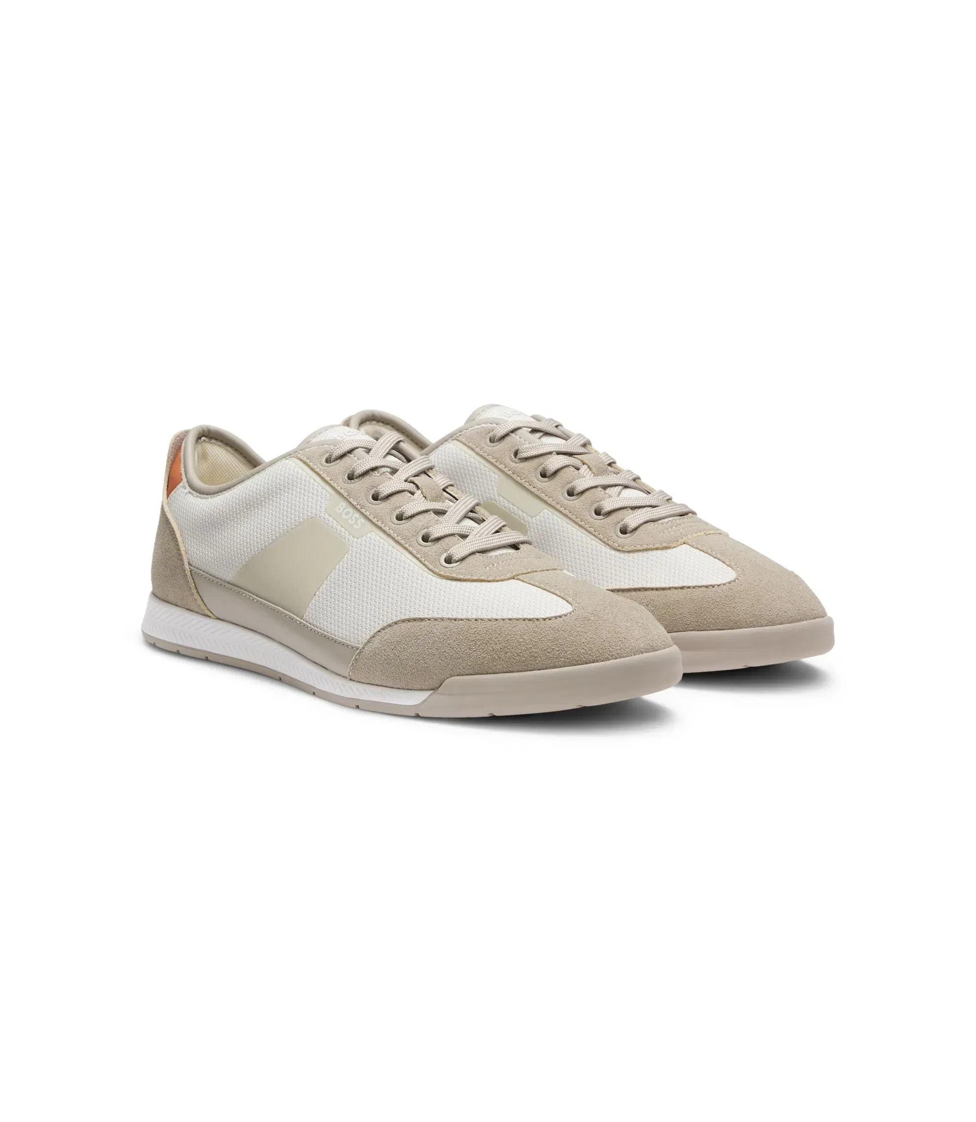 Boss Trainers With Mesh Detailing Light Beige Light Beige