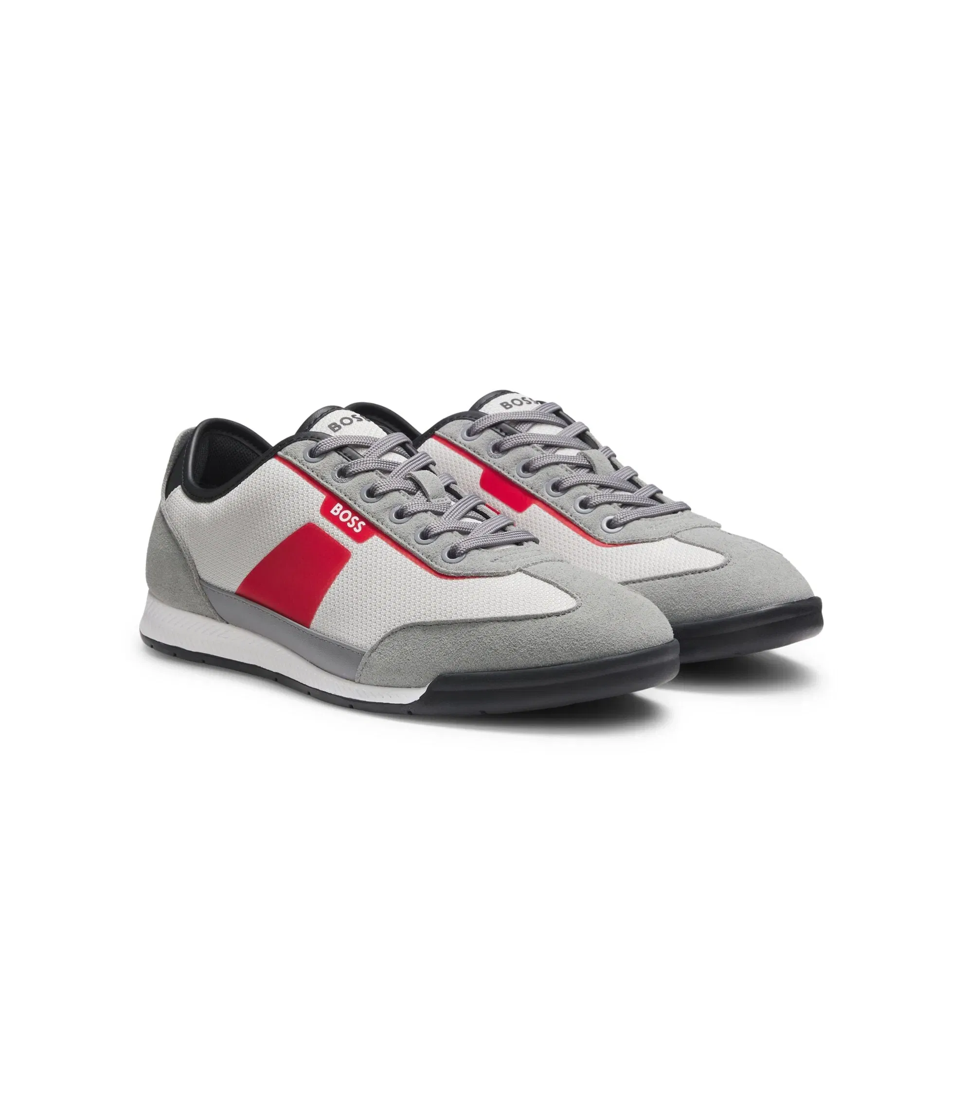 Boss Trainers With Mesh Detailing Grey Grey