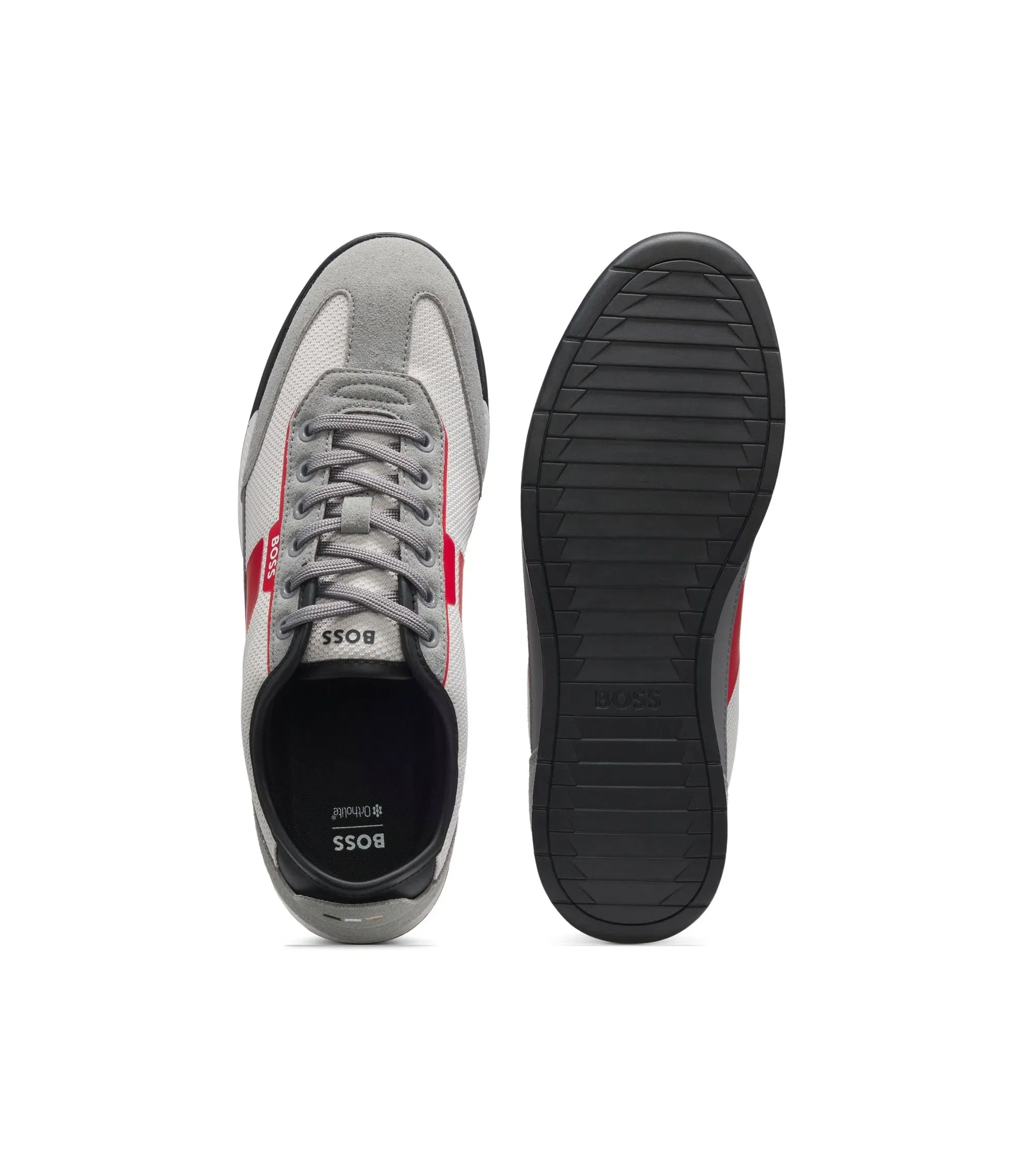 Boss Trainers With Mesh Detailing Grey Grey