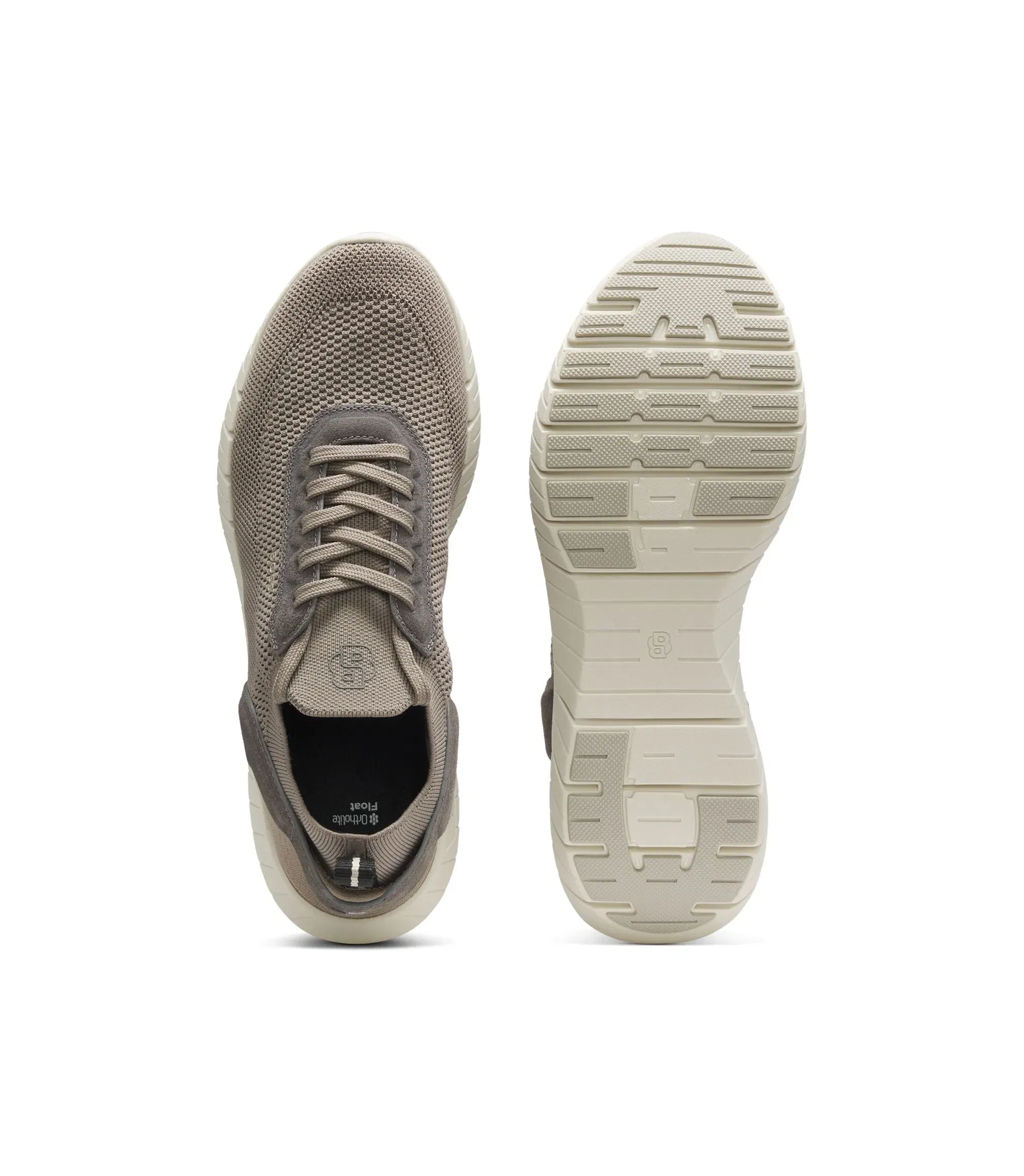 Boss Motion Sneakers With Knitted Uppers And Leather Trims Light Green Light Green