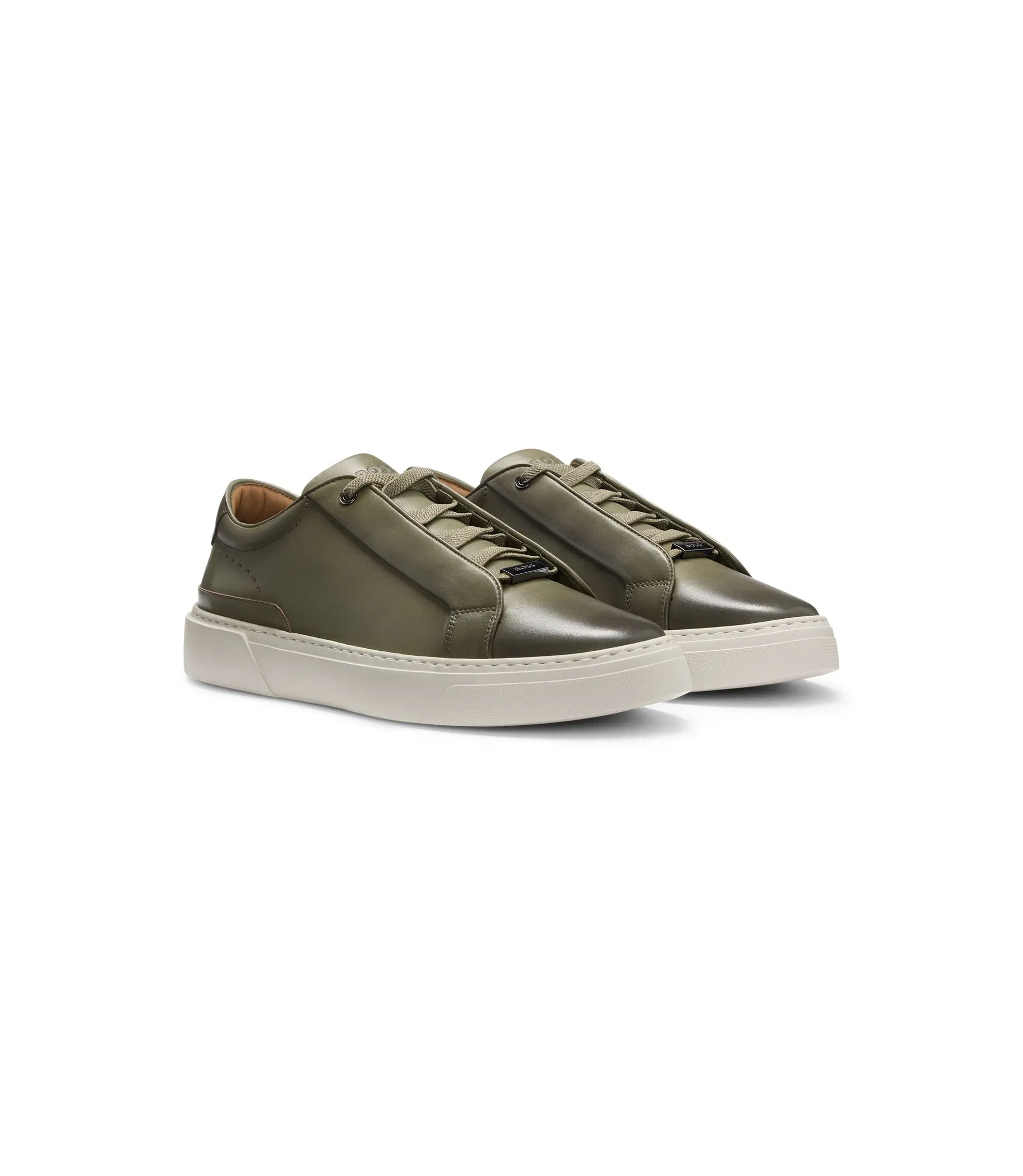 Boss Gary Trainers With Hidden Laces Green Green