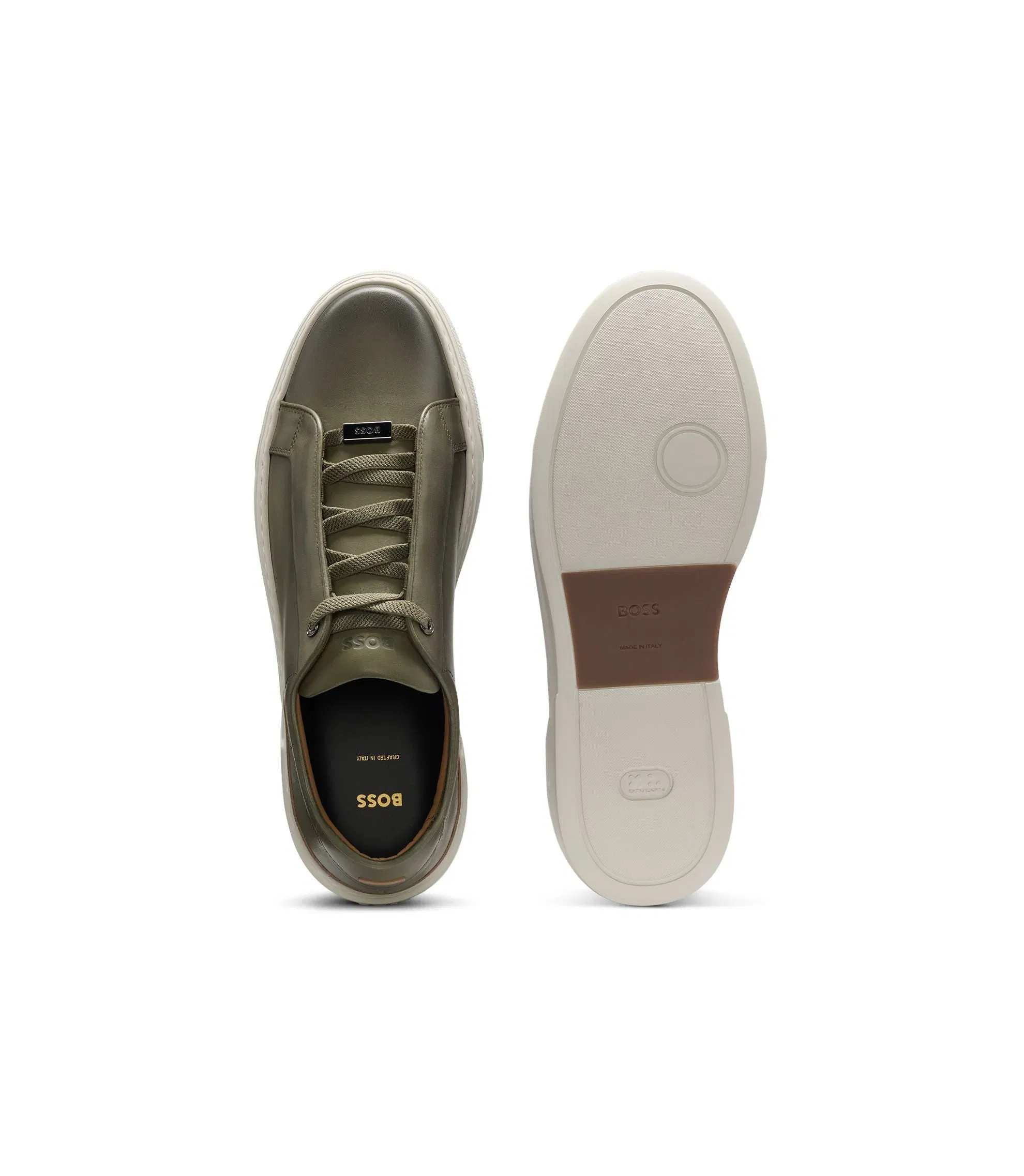 Boss Gary Trainers With Hidden Laces Green Green