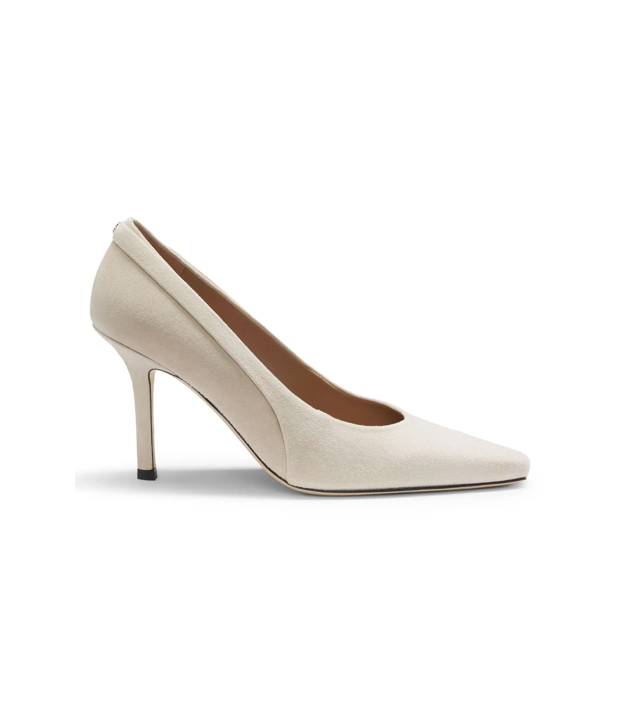 Boss Comfort Insole Pumps In Suede Light Beige Womens Light Beige