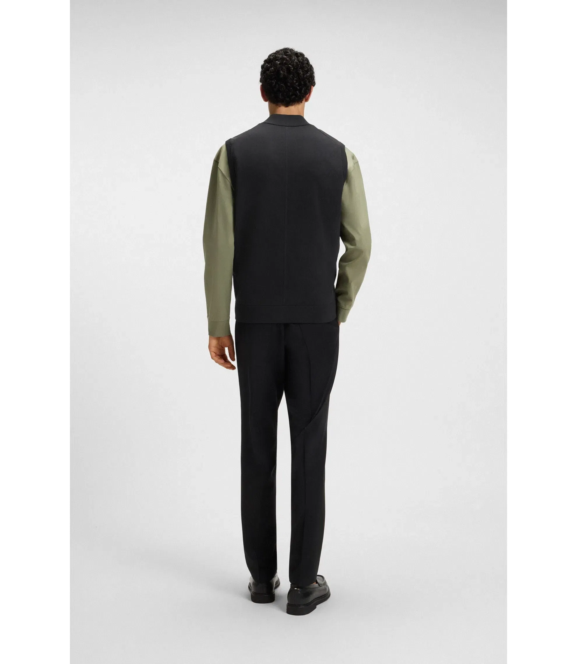 Boss Weather Protection Gilet In A Regular Fit Black
