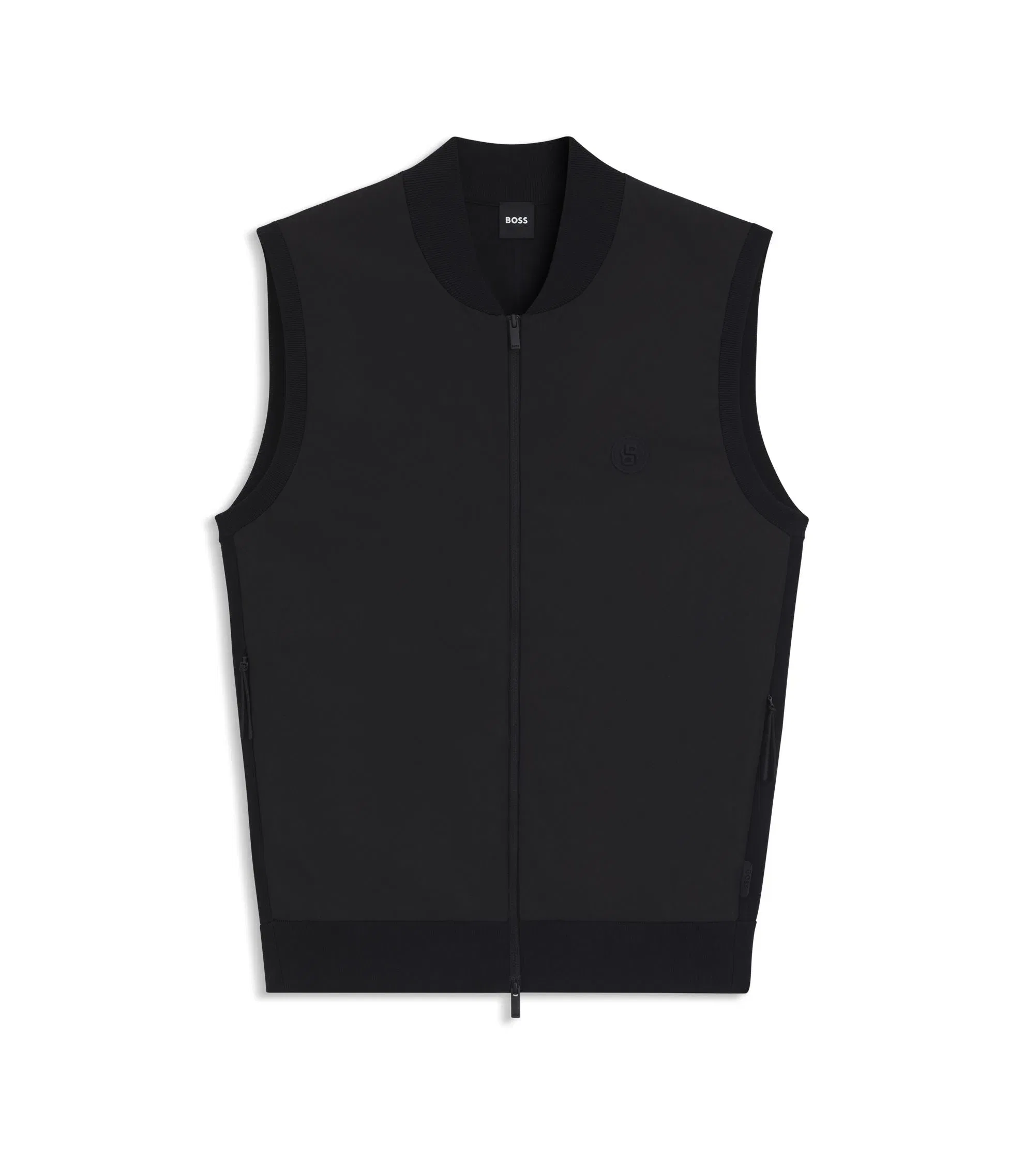 Boss Weather Protection Gilet In A Regular Fit Black