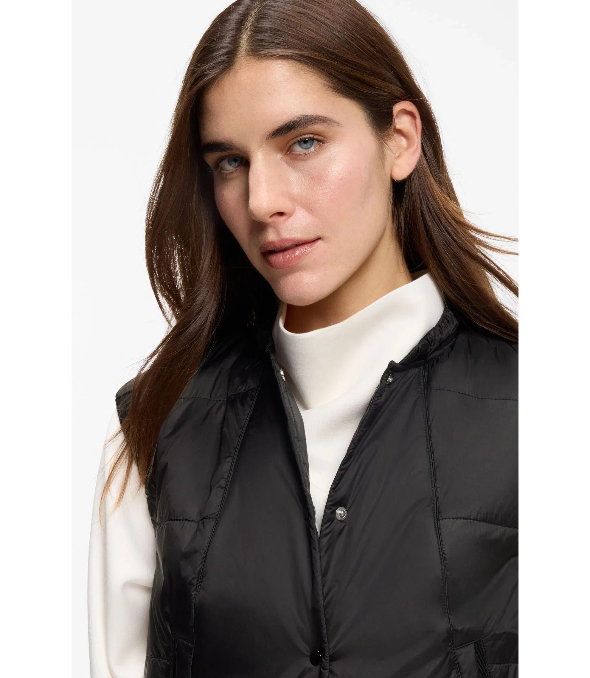 Boss Water Repellent Gilet With Wadding Black Women's