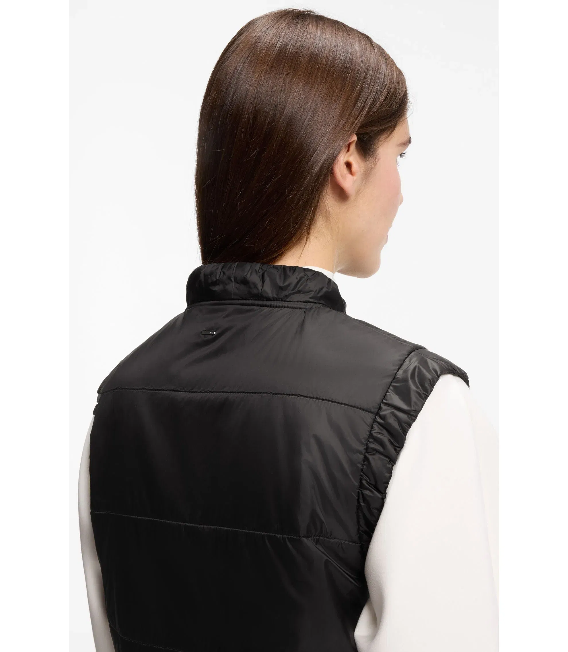 Boss Water Repellent Gilet With Wadding Black Women's