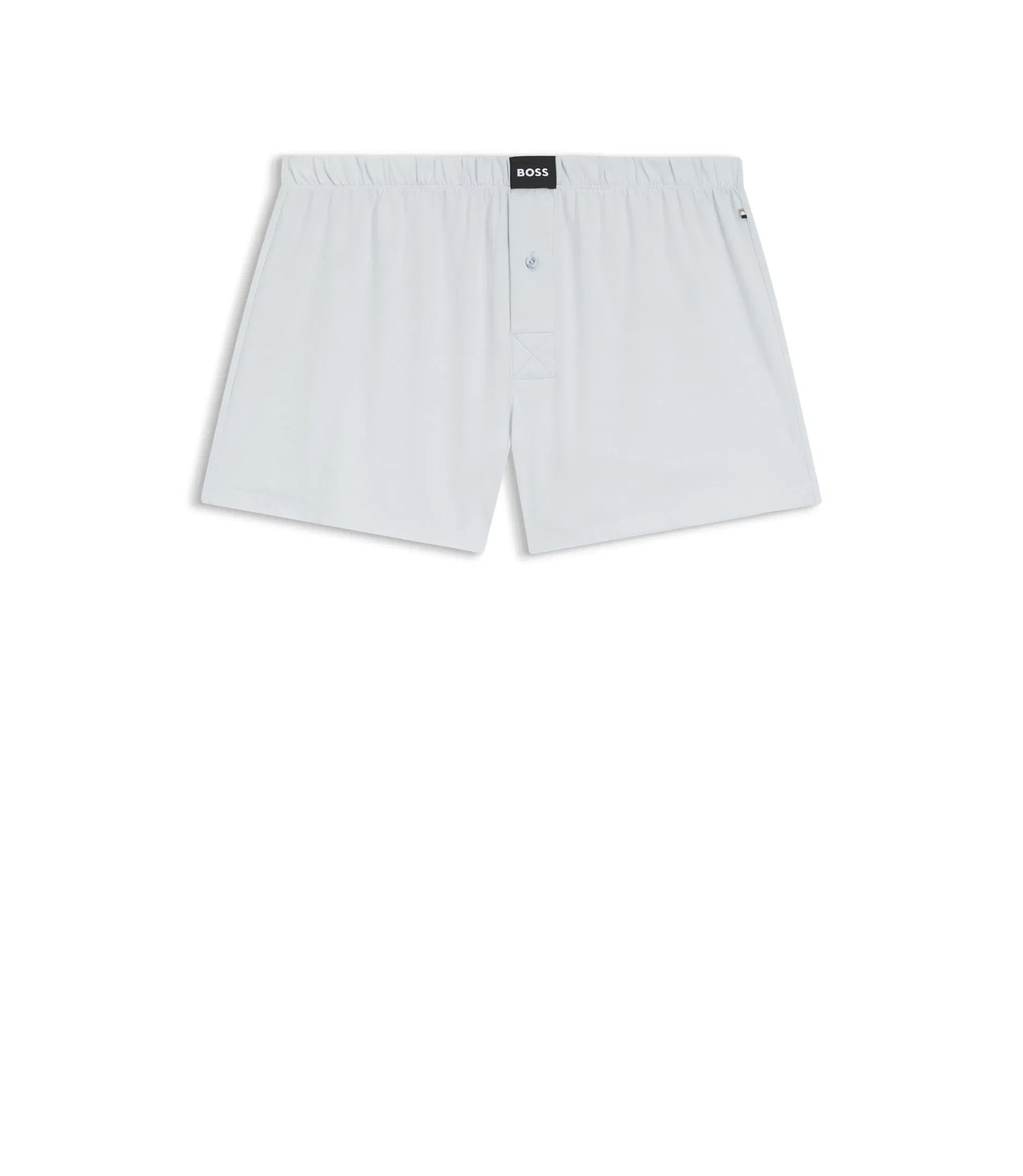 Boss Two Pack Of Boxer Shorts In Stretch Cotton Patterned