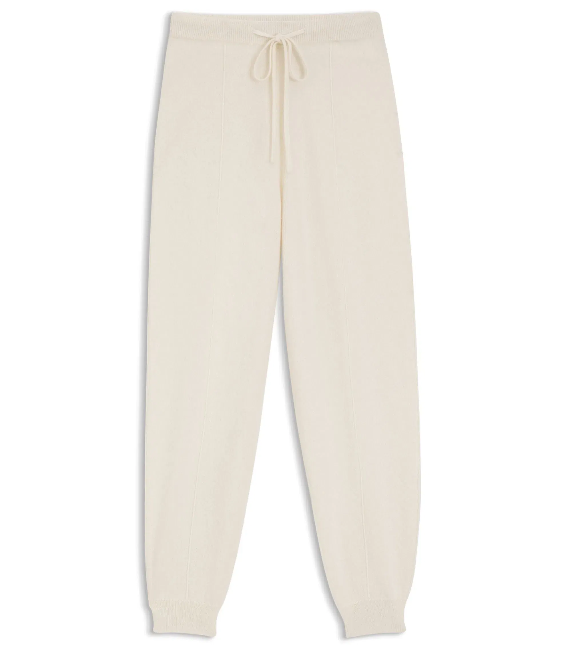 Boss Tapered Fit Track Pants In Cashmere White Women's