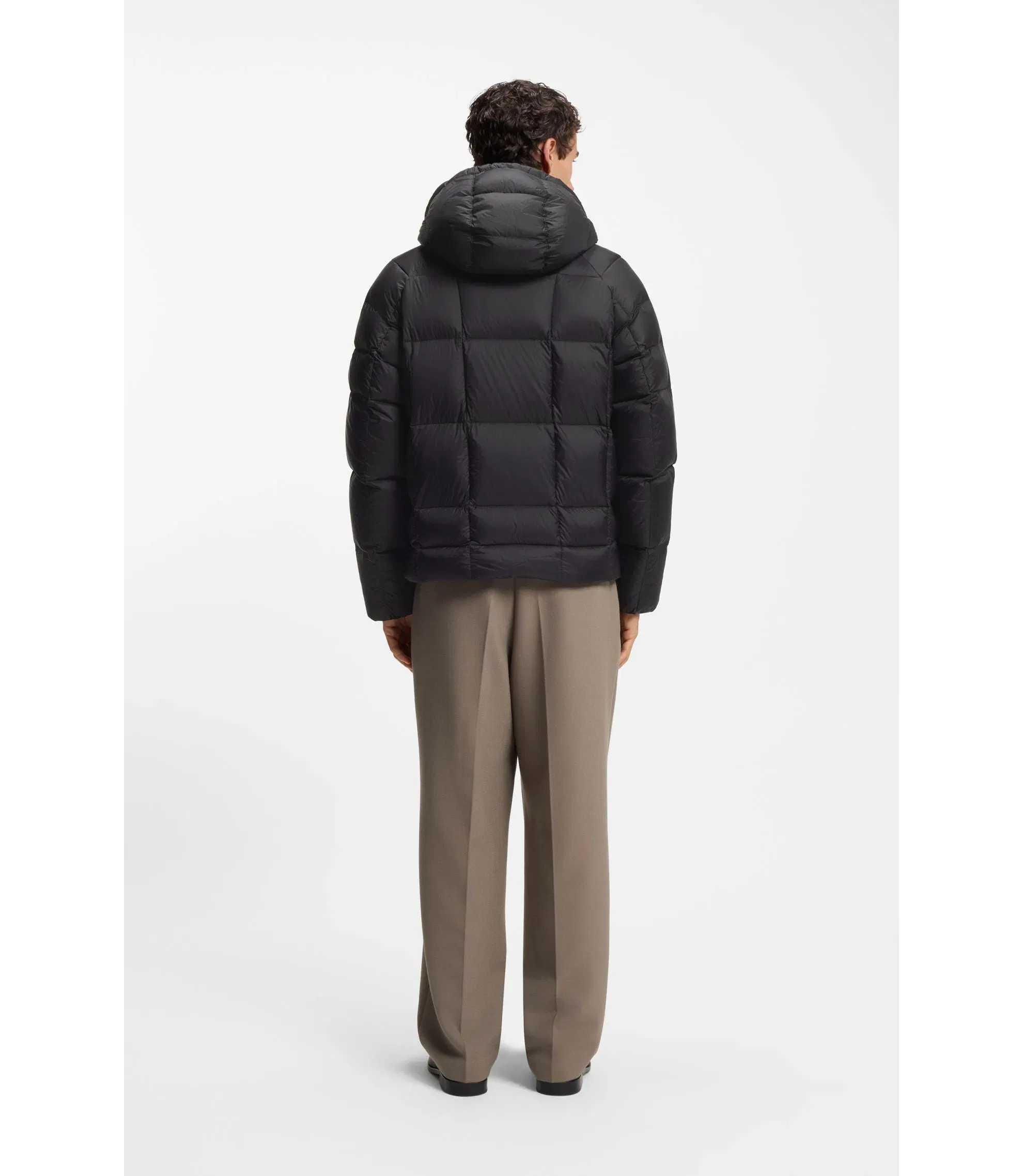 Boss Taffeta Jacket With Water Repellent Finish Black
