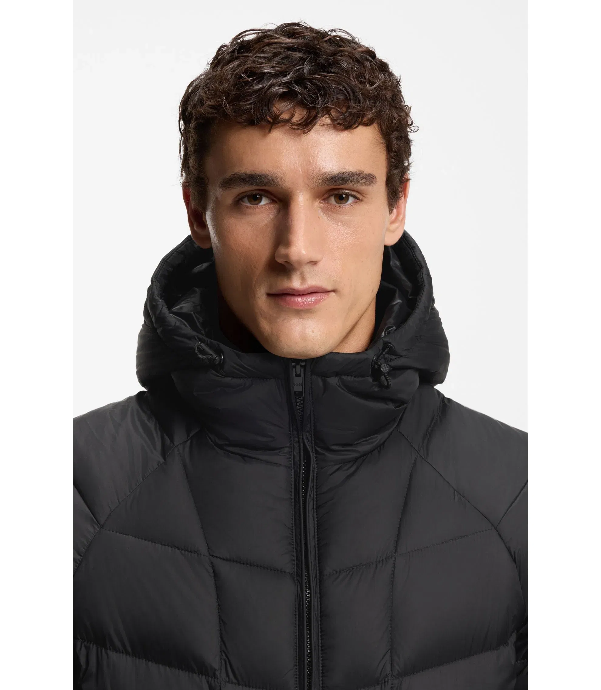 Boss Taffeta Jacket With Water Repellent Finish Black