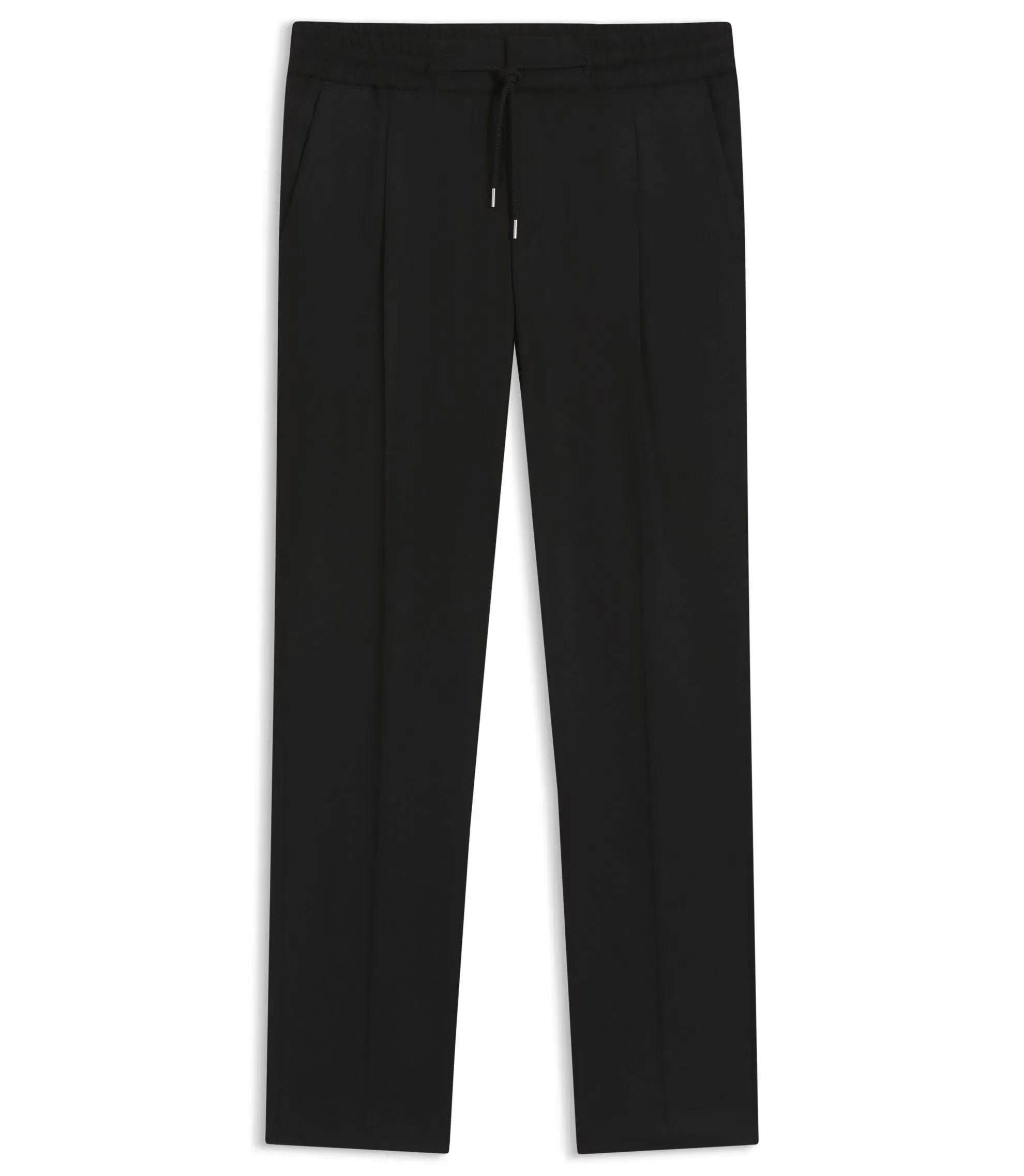 Hugo Slim Fit Trousers In Twill Fabric Black