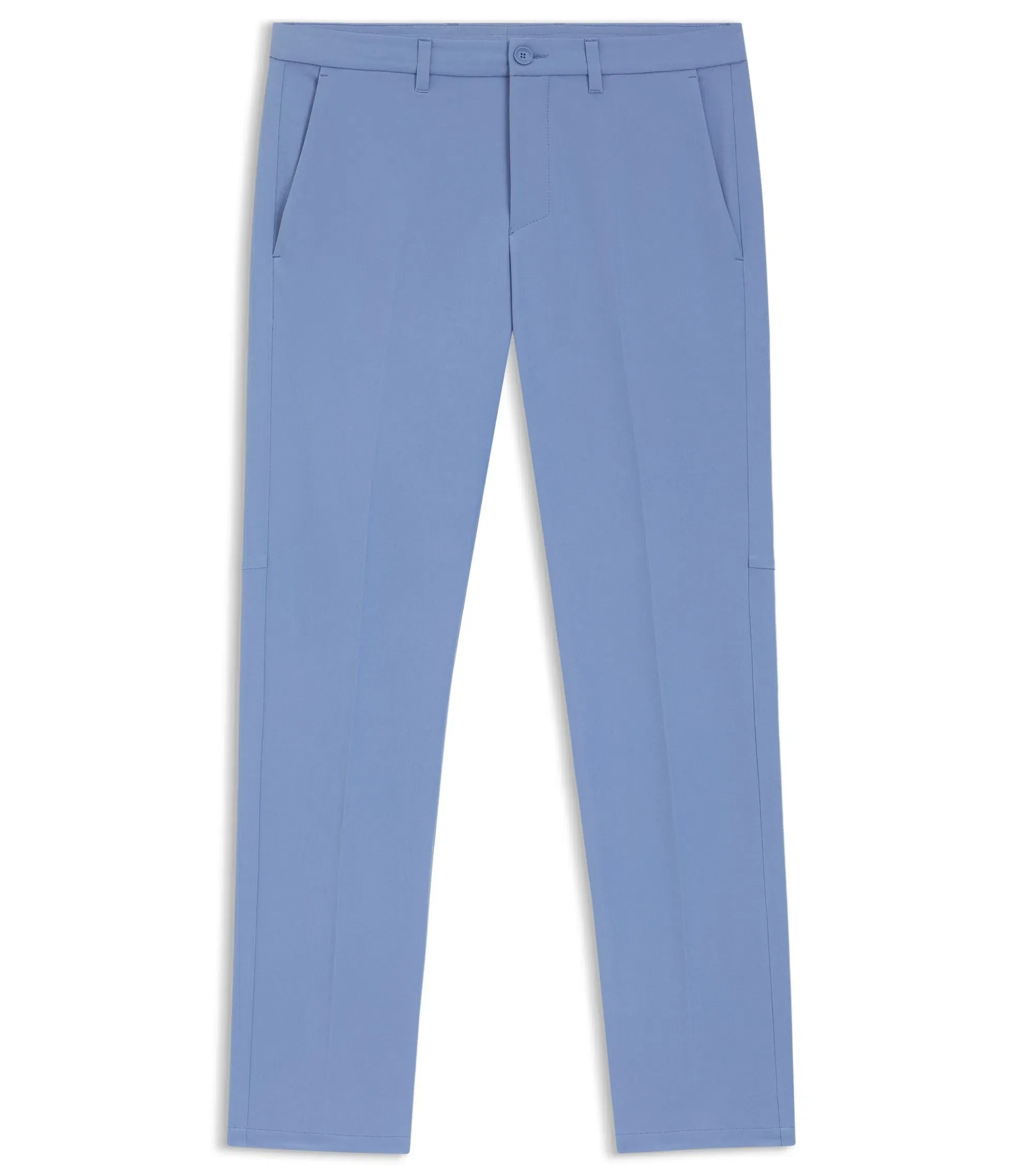 Boss Slim Fit Pants In Water Repellent Stretch Fabric Light Blue