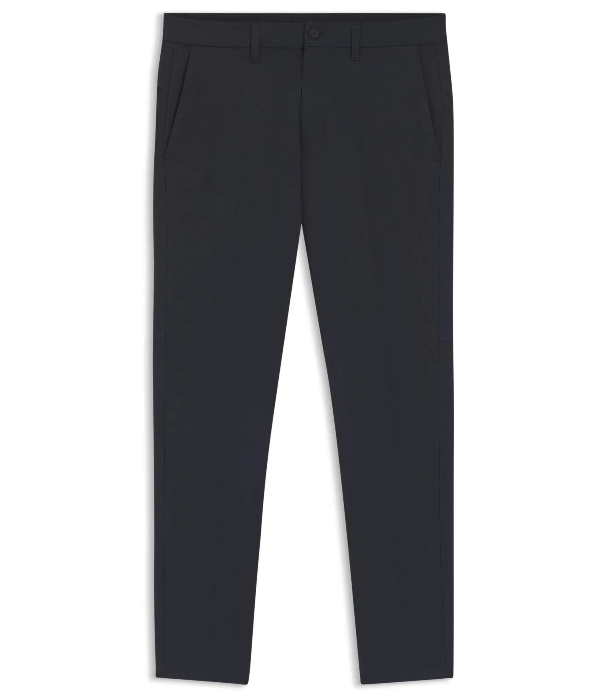 Boss Slim Fit Pants In Water Repellent Stretch Fabric Dark Blue
