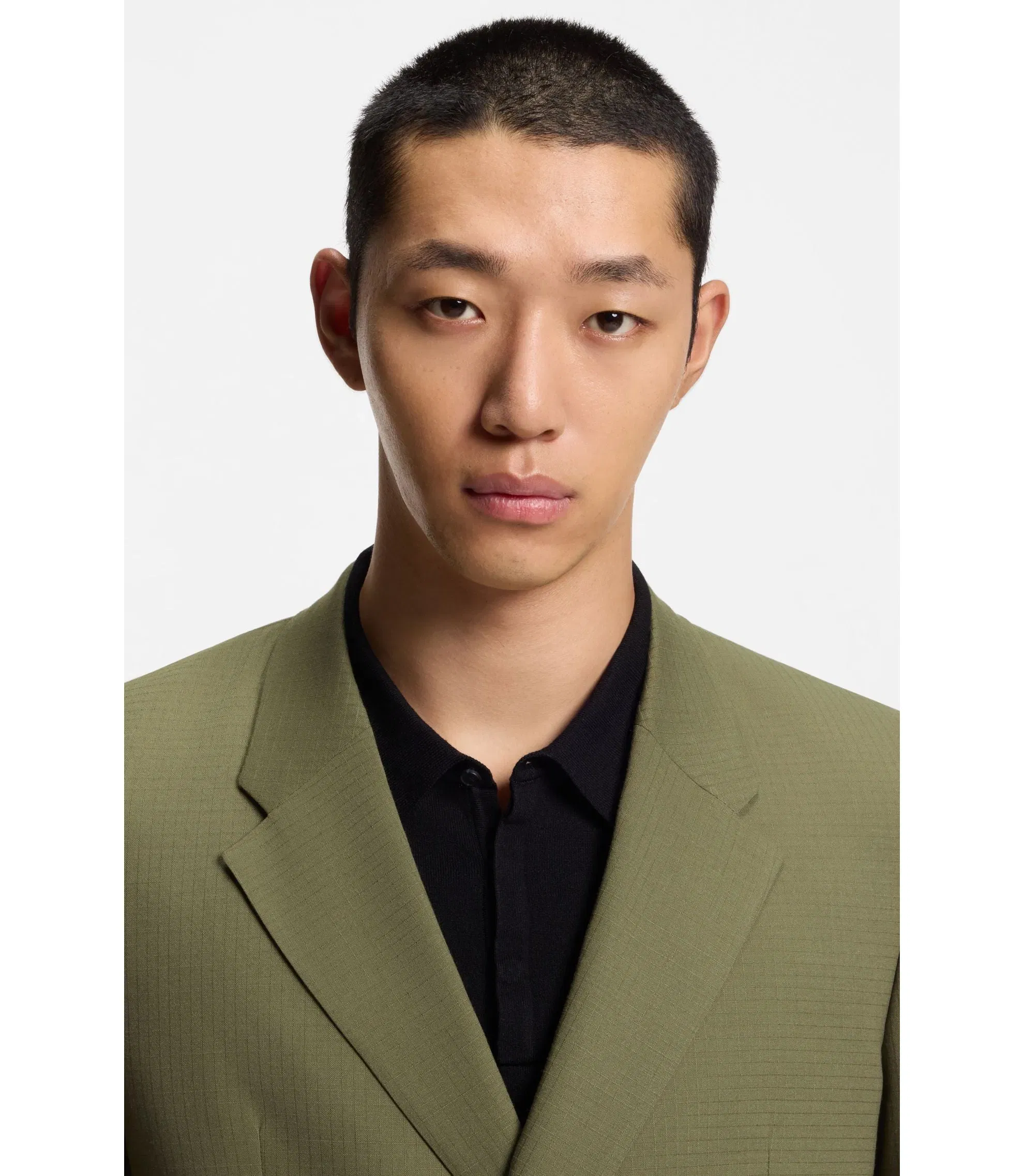 Hugo Slim Fit Jacket In Stretch Ripstop Light Green