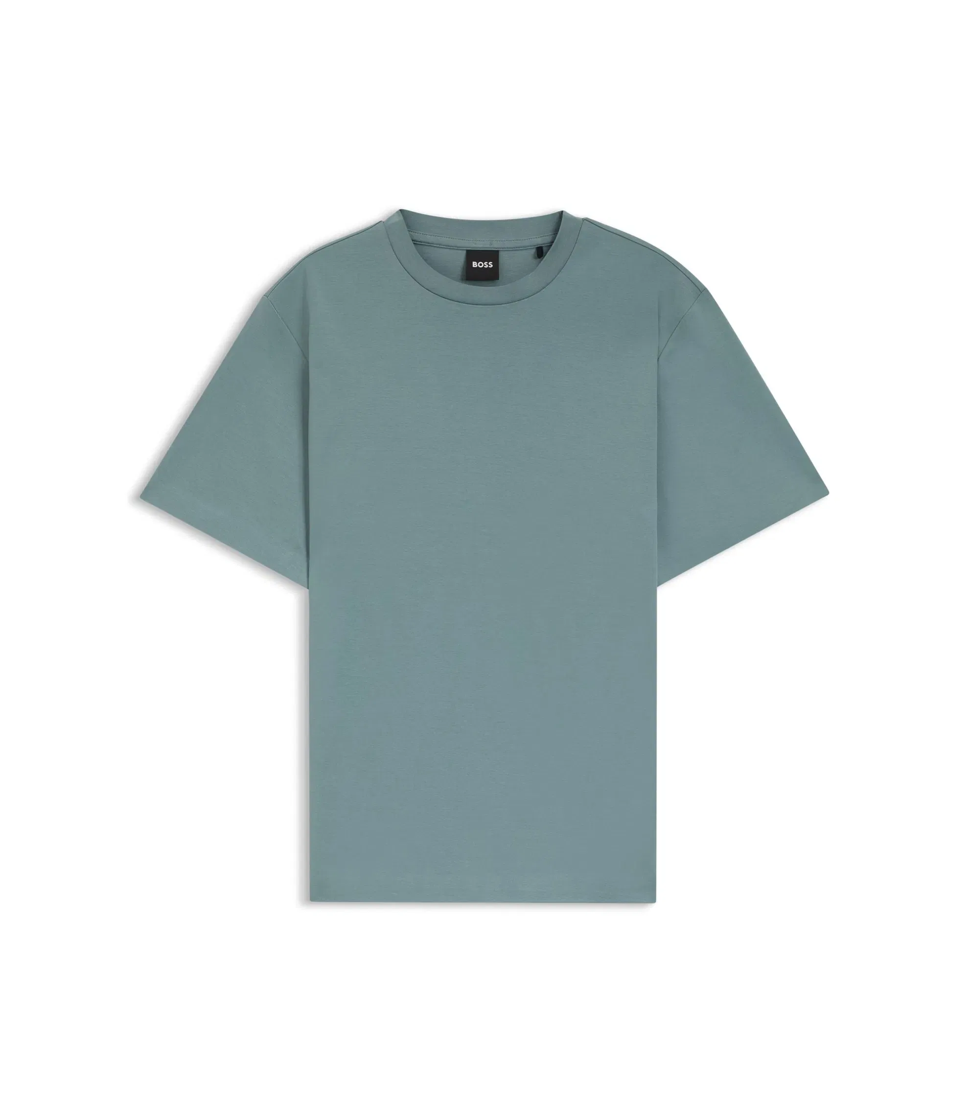 Boss Relaxed Fit T-Shirt In Mercerized Cotton Blue Women's