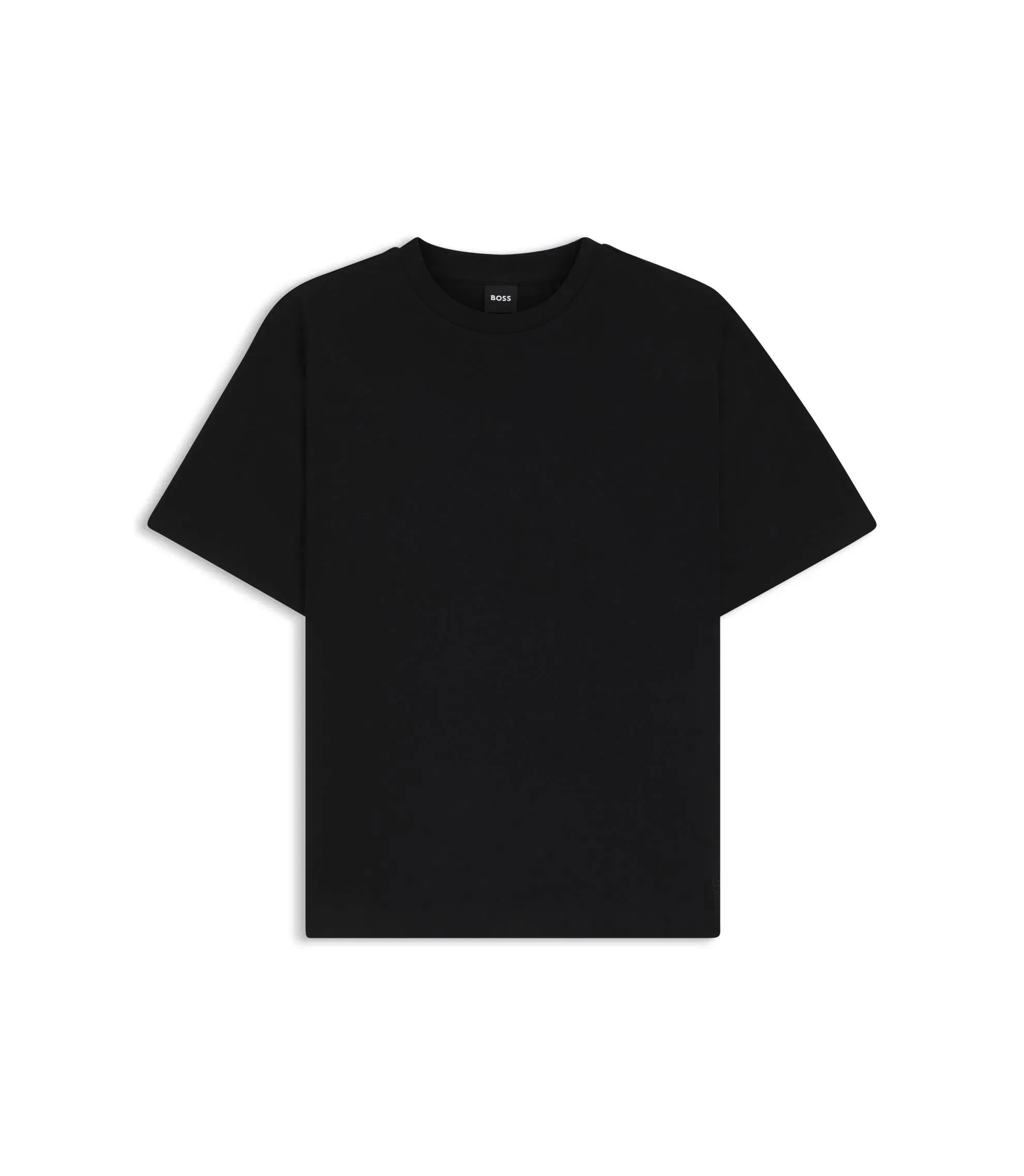 Boss Relaxed Fit T-Shirt In Mercerized Cotton Black Women's