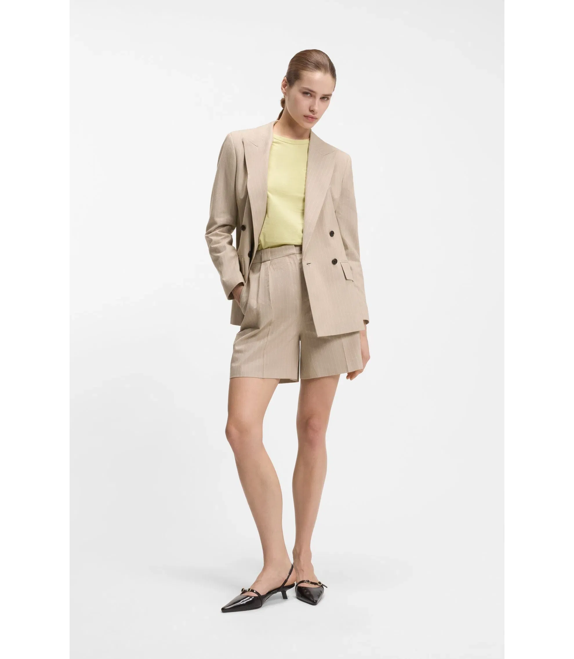 Hugo Relaxed Fit Shorts Patterned Women's