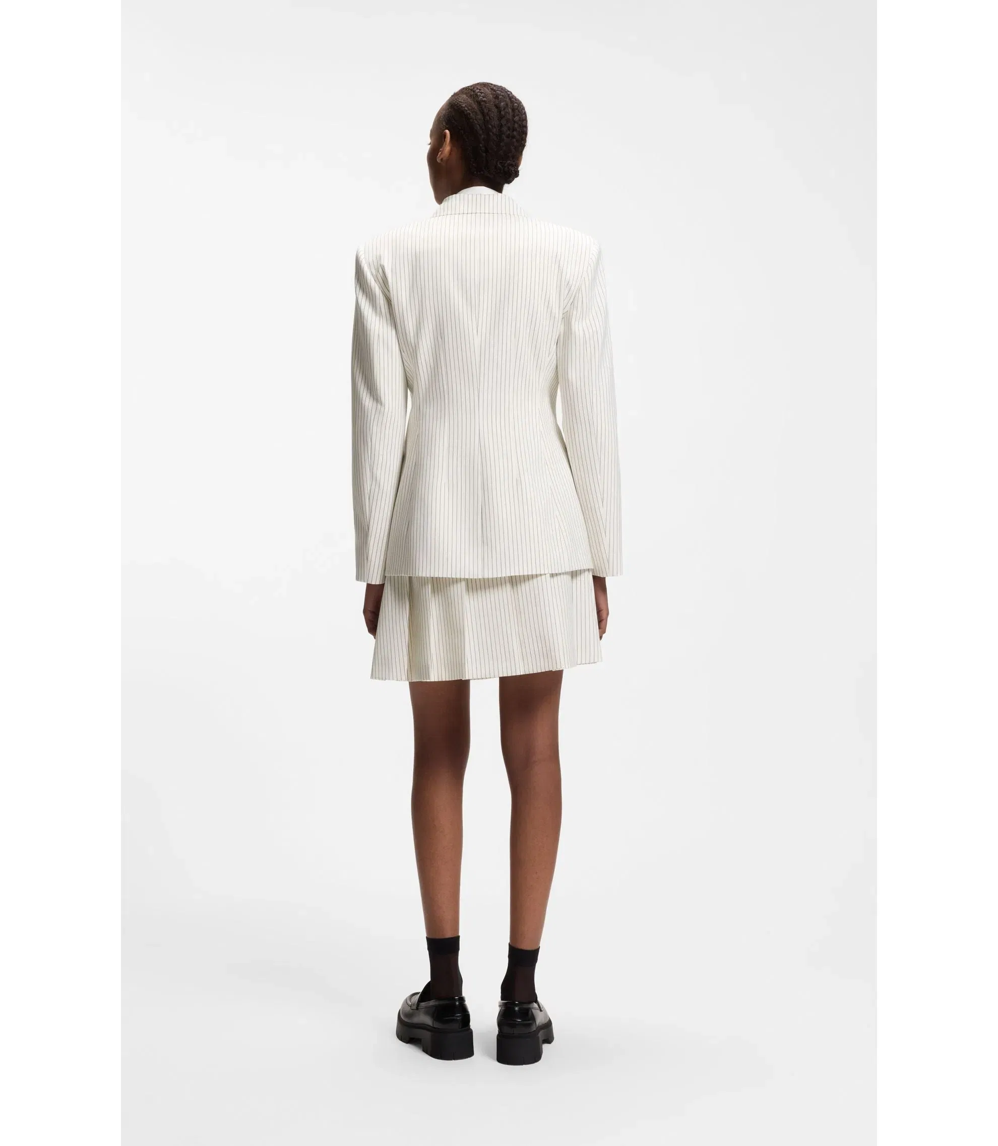 Hugo Regular Fit Blazer With Pinstripe Patterned Women's