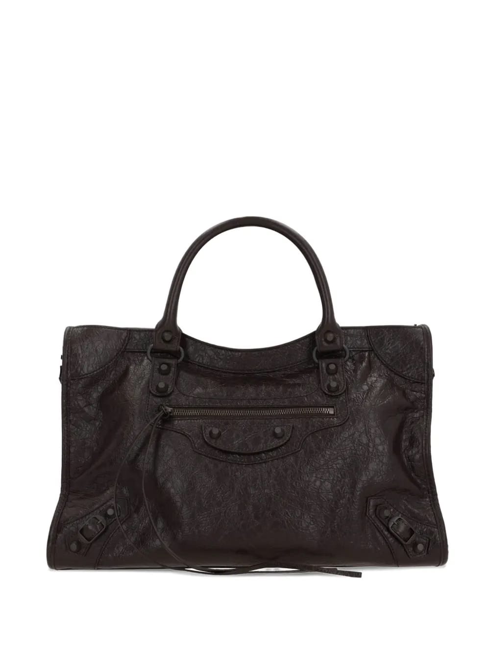 Le City stud-embellished leather tote bag
