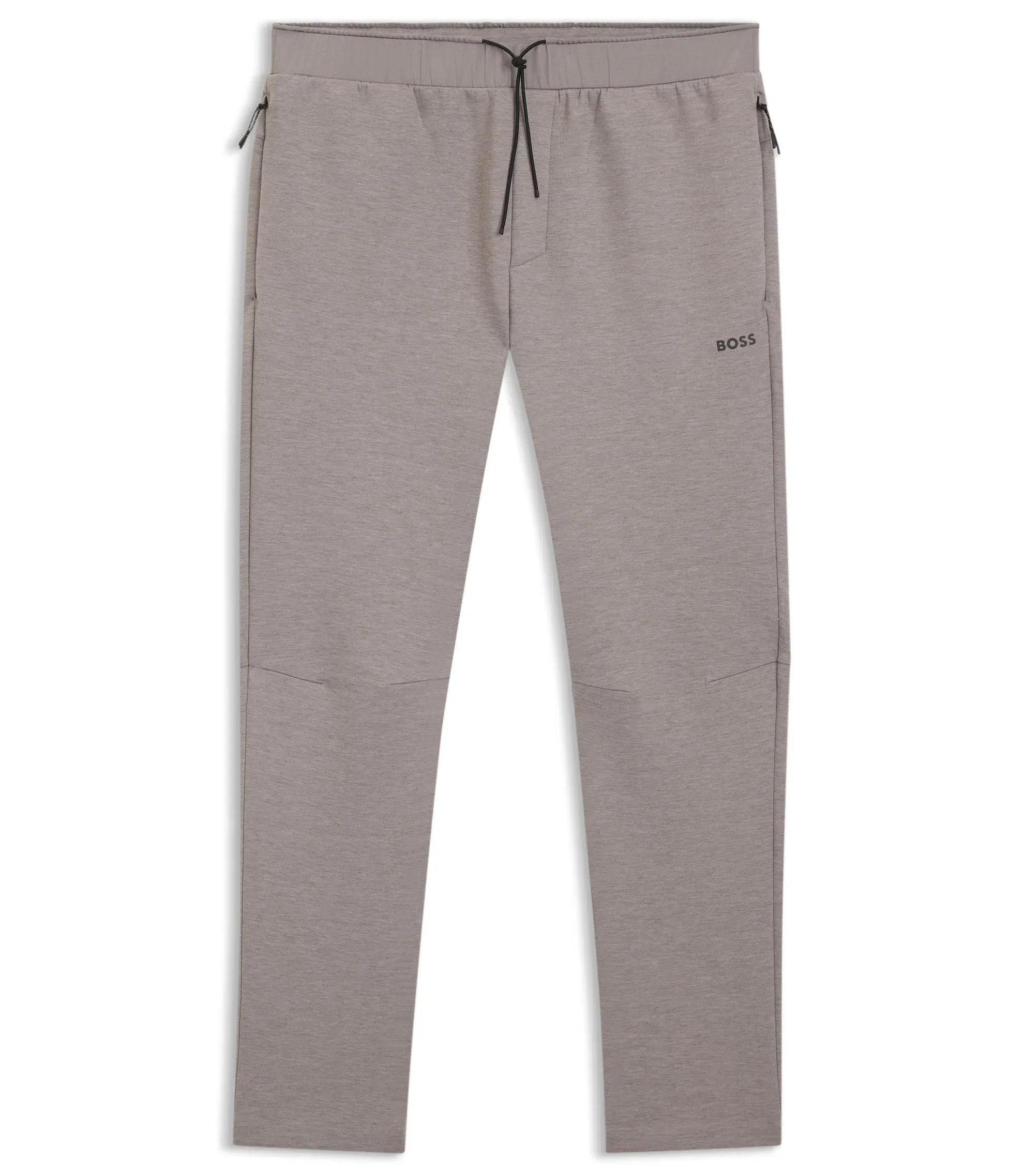 Boss Reflective Detail Tracksuit Bottoms In A Regular Fit Light Grey