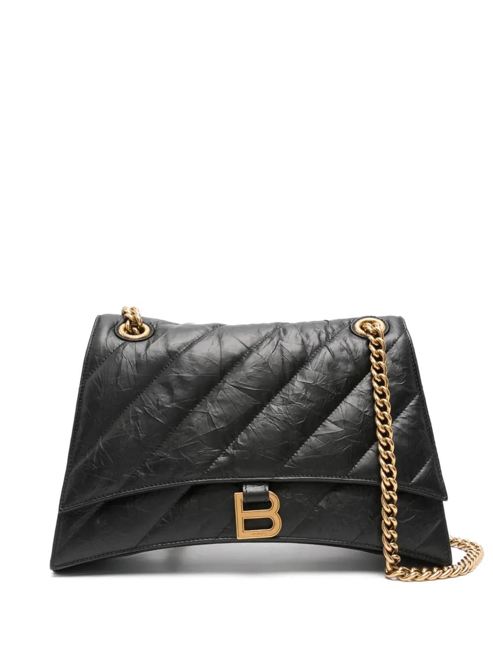 Crush quilted shoulder bag