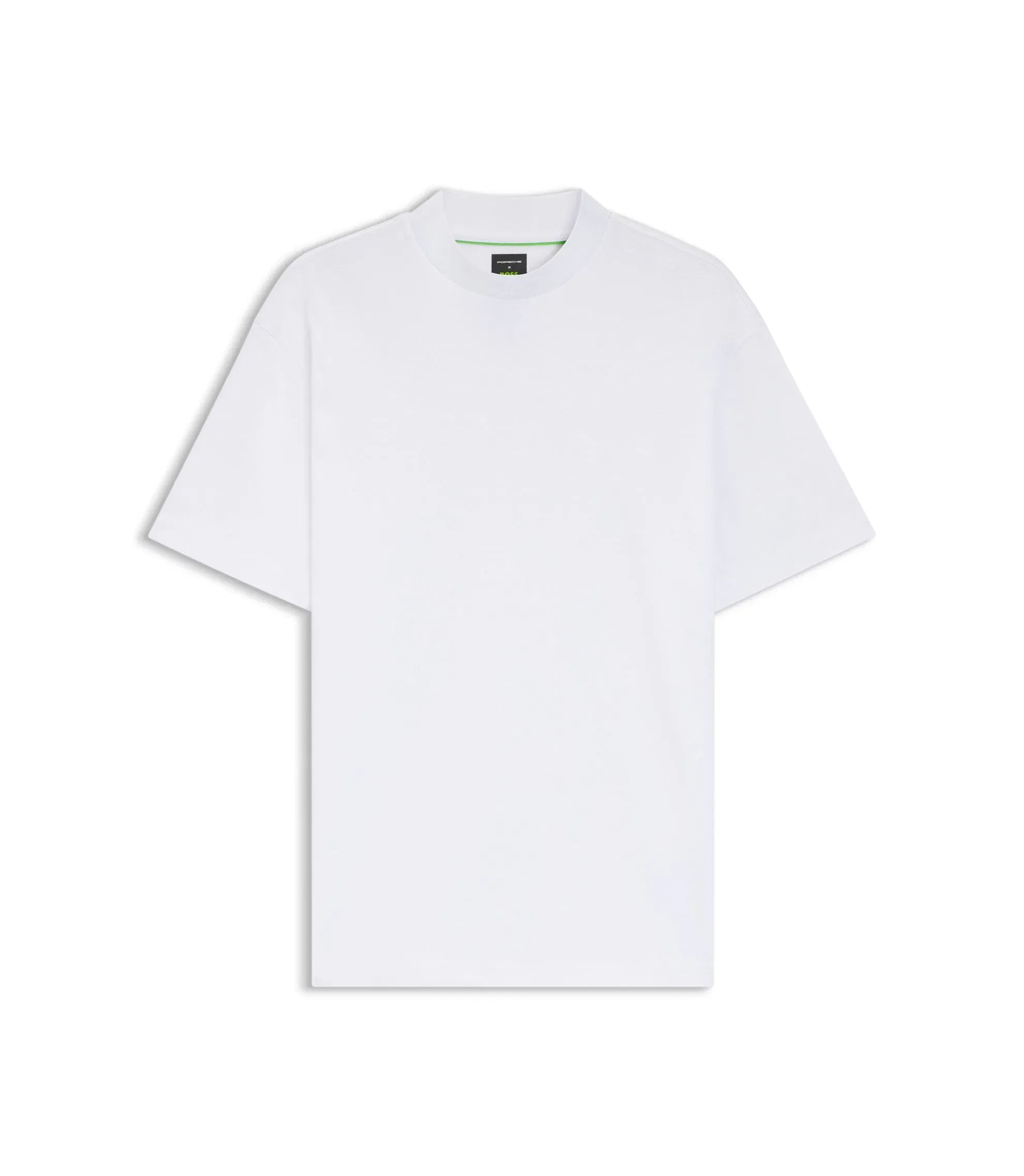 Boss Porsche X Boss Relaxed Fit T Shirt With Logo Collar White