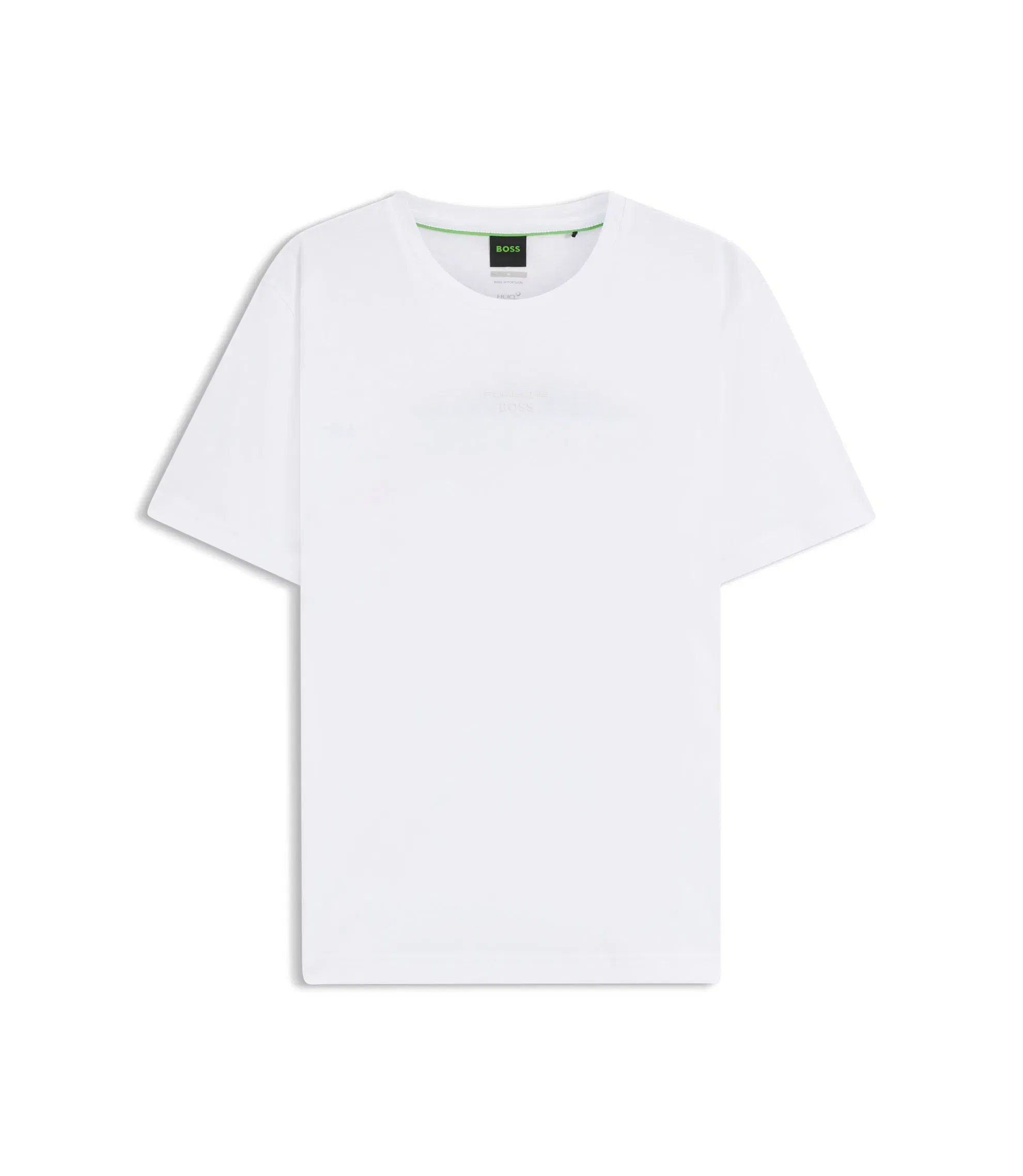 Boss Porsche X Boss Mercerized Cotton T Shirt With Rear Graphics White