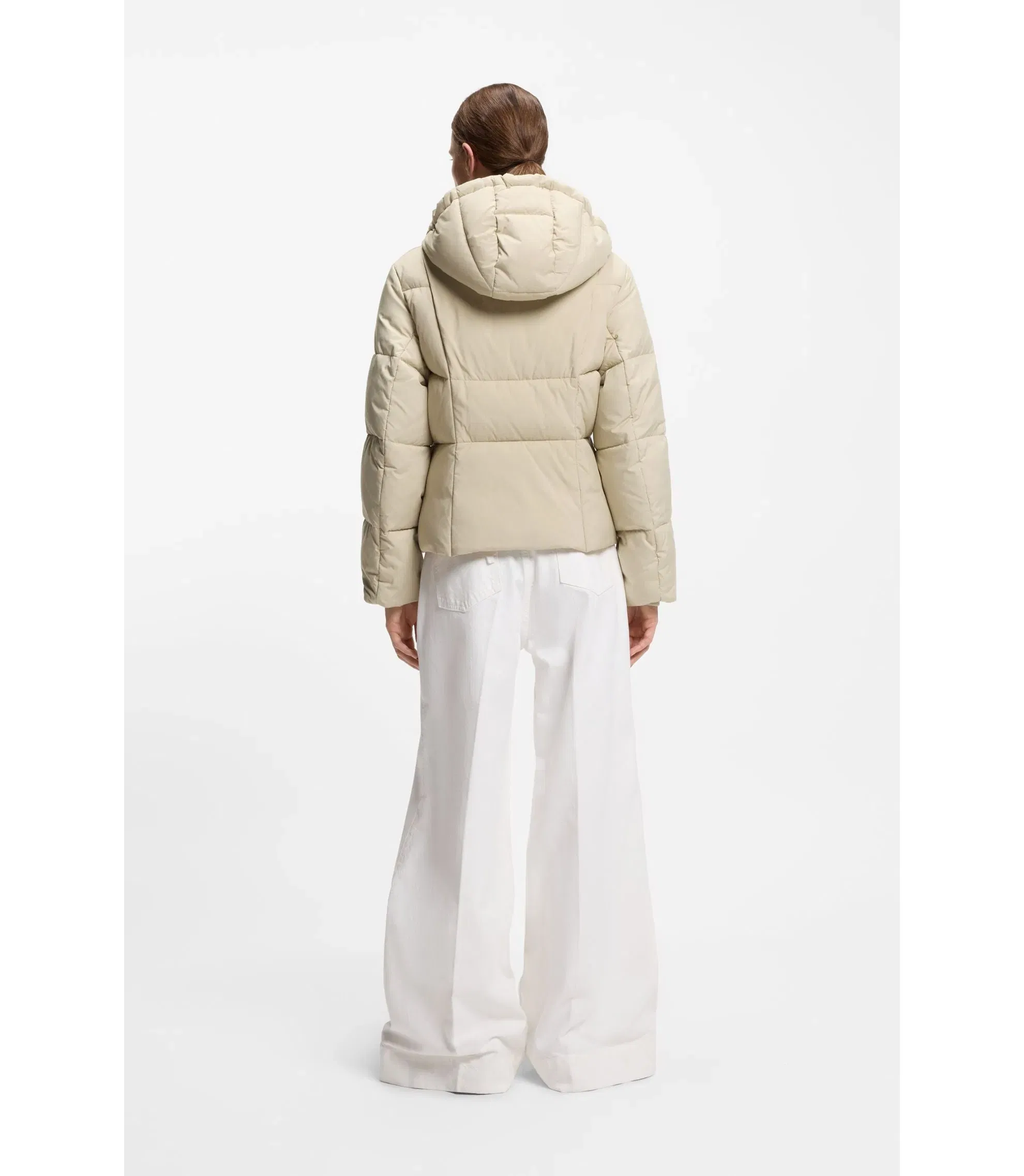 Boss Piping Detail Jacket With Padding Light Beige Women's