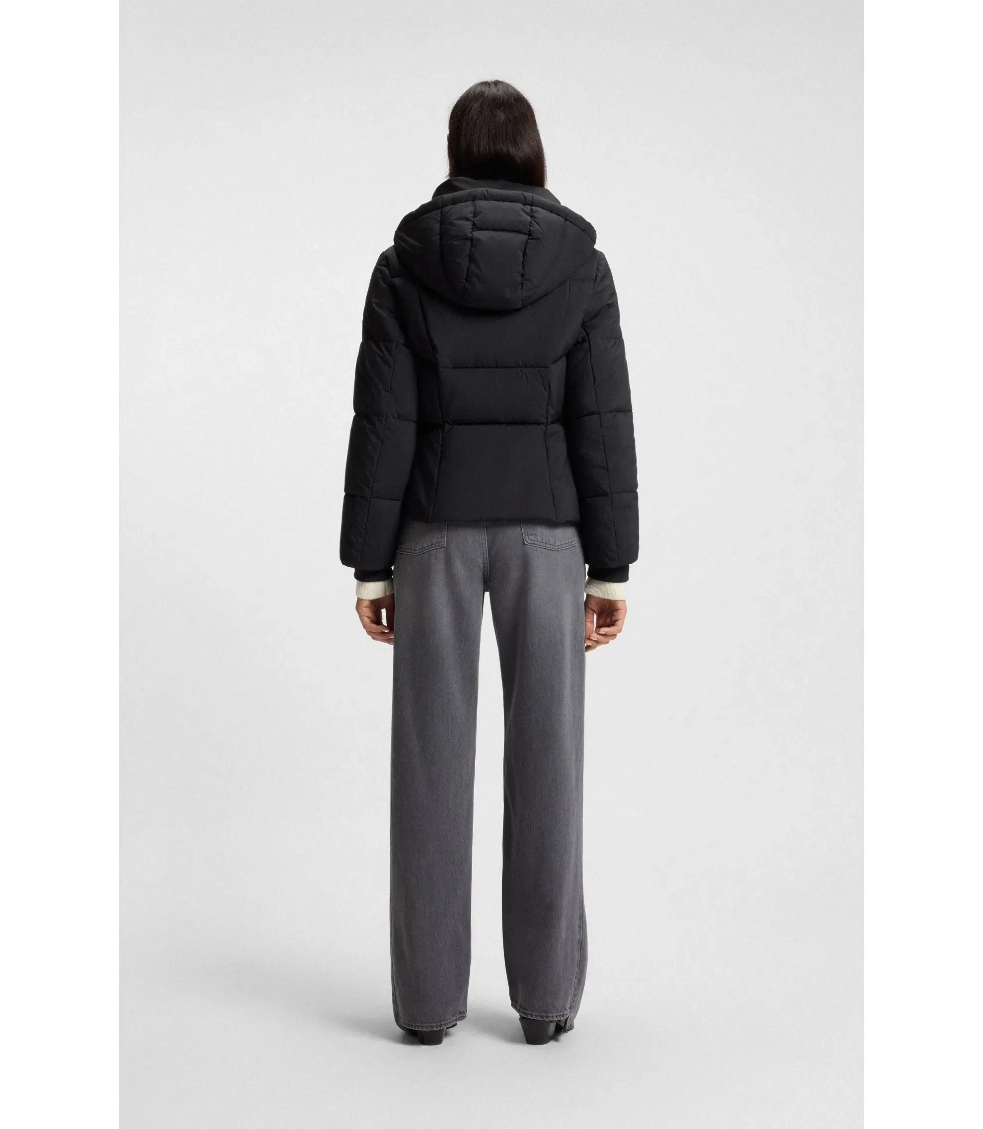 Boss Piping Detail Jacket With Padding Black Women's