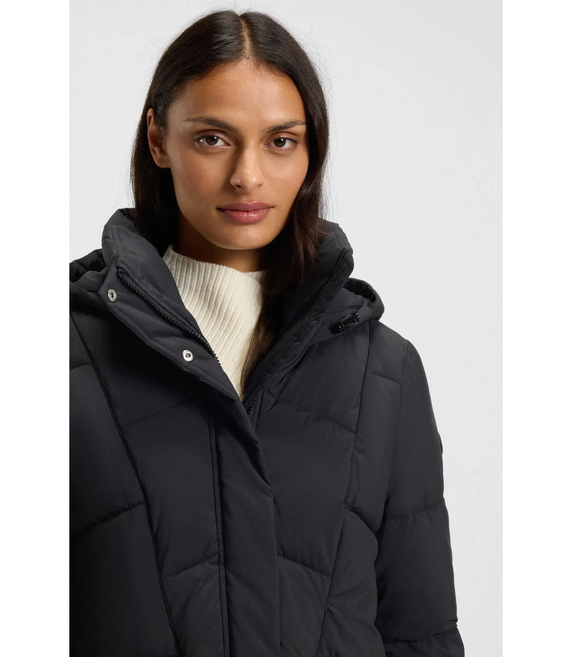 Boss Piping Detail Jacket With Padding Black Women's