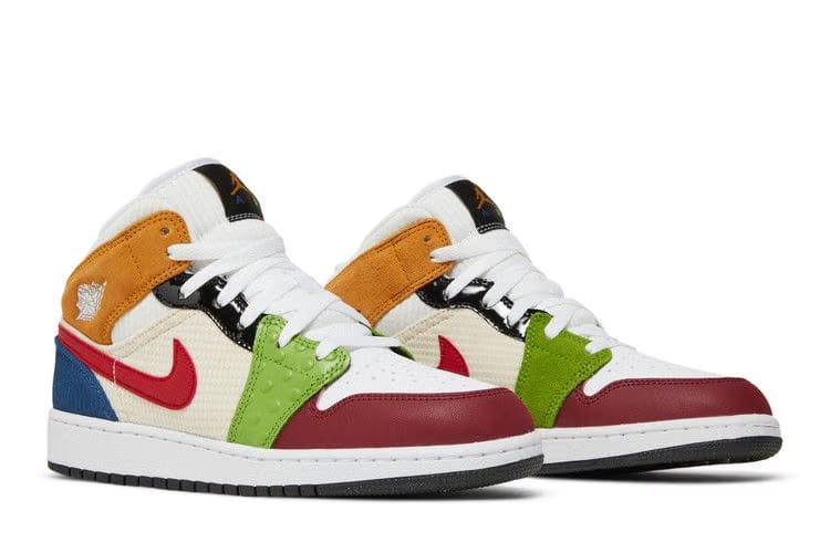 Air Jordan 1 Mid Patchwork GS