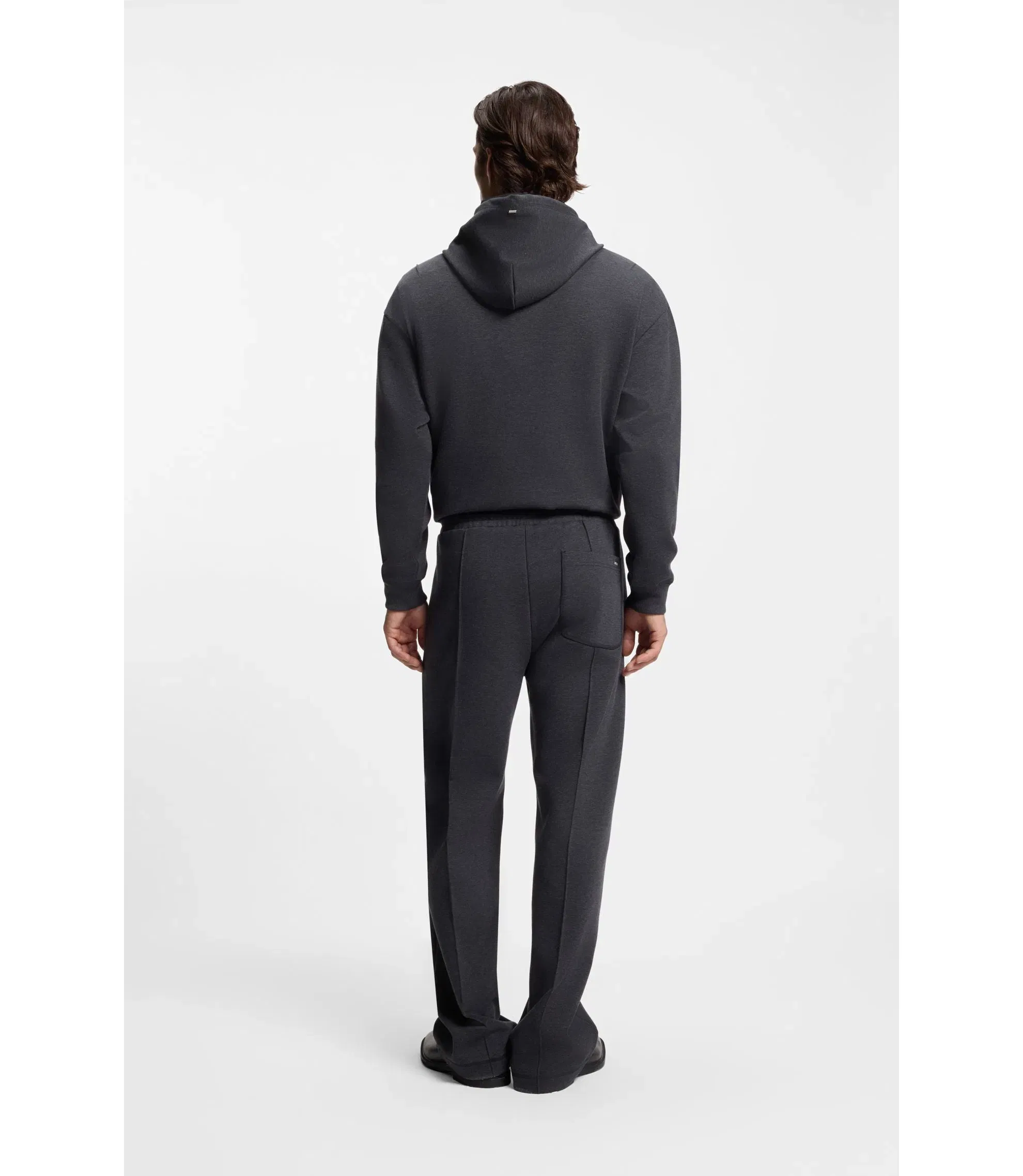 Hugo Pintuck Pleat Tracksuit Bottoms In A Relaxed Fit Grey