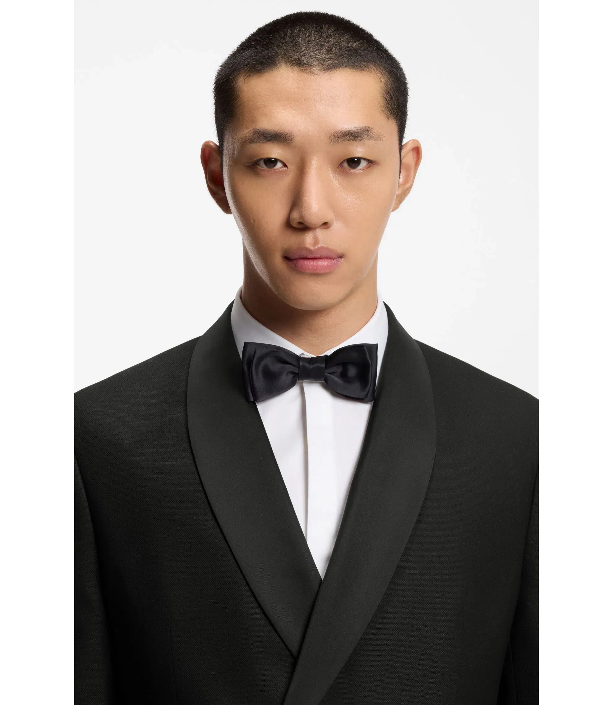 Hugo Modern Fit Tuxedo Jacket With Shawl Lapels Black