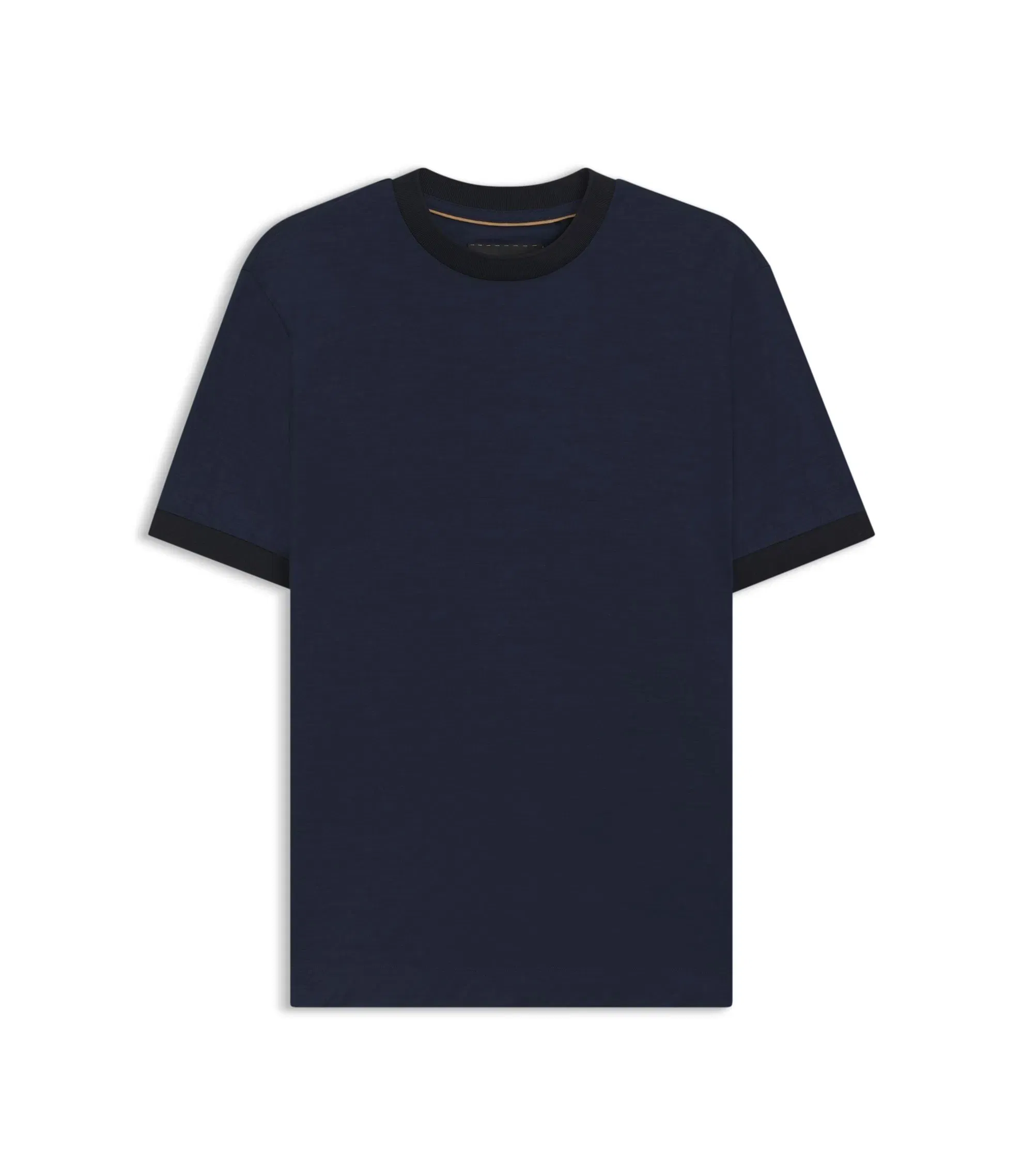 Boss Luxe Travel Wool T-Shirt With Fk Collar Light Blue
