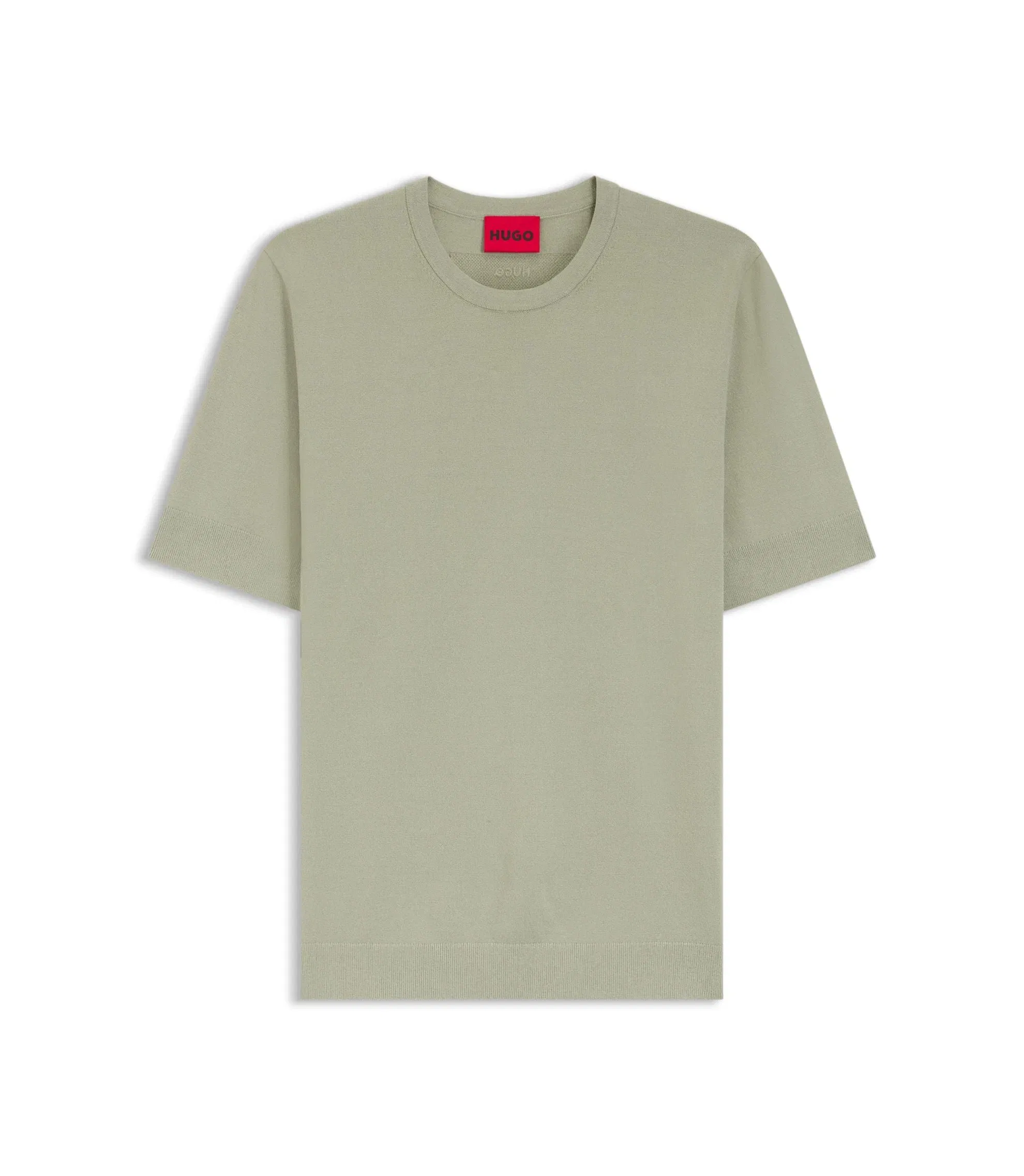 Hugo Knit Sweater In A Regular Fit Light Green