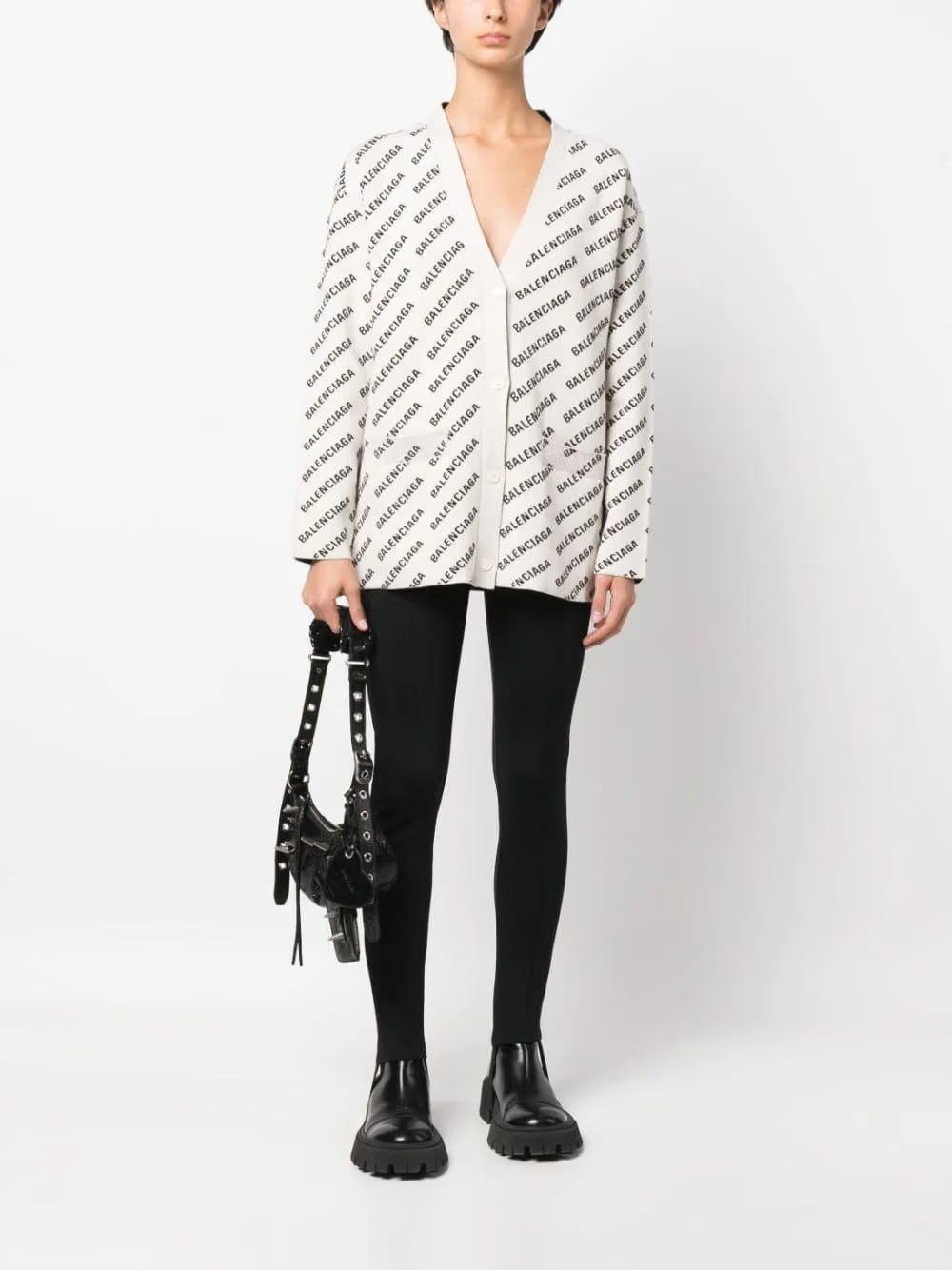 Mini Allover Logo cardigan
