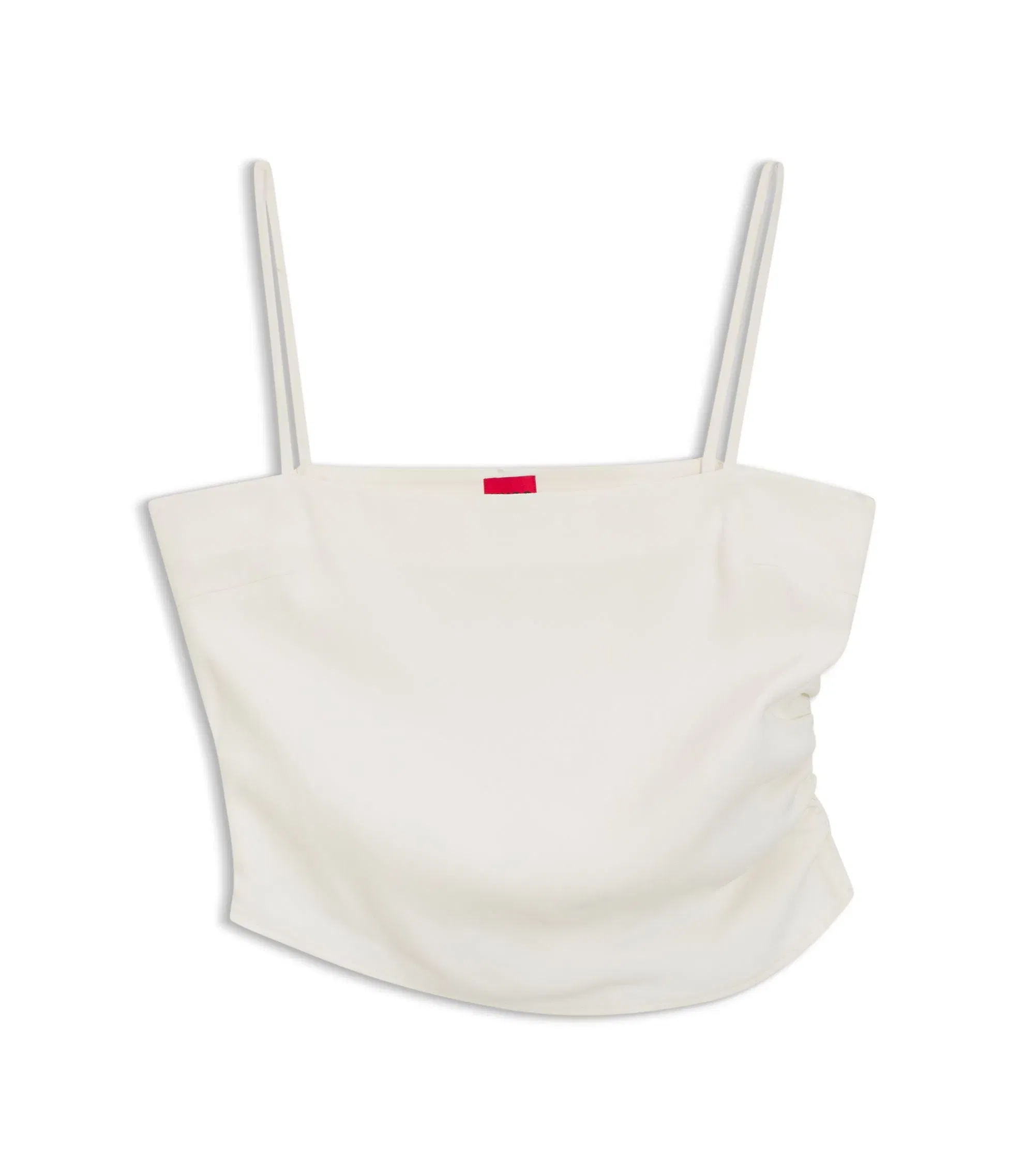 Hugo Gathered Bandeau Top With Straps White Women's