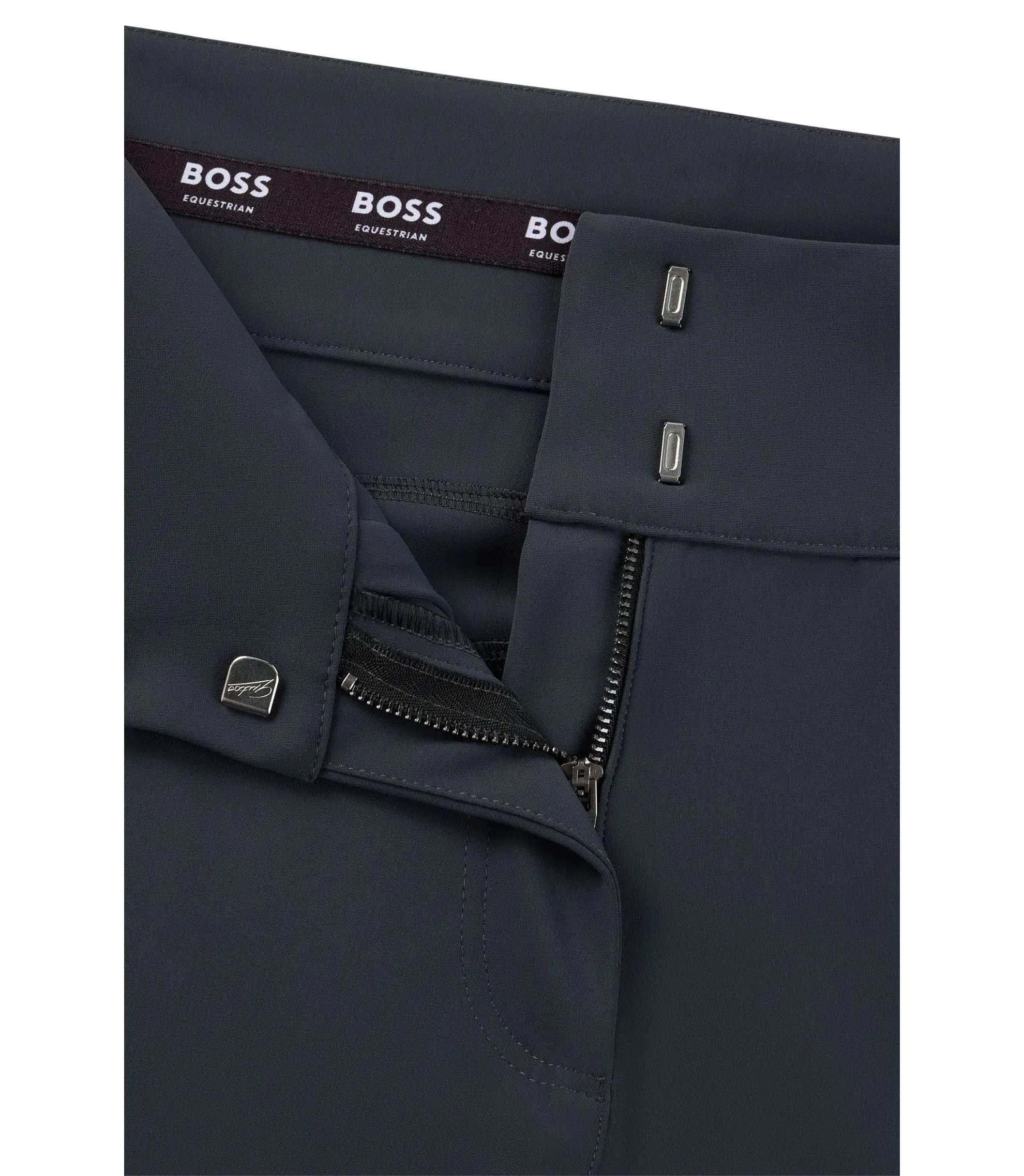 Boss Equestrian Knee Grip Breeches With High Waist Silver Women's