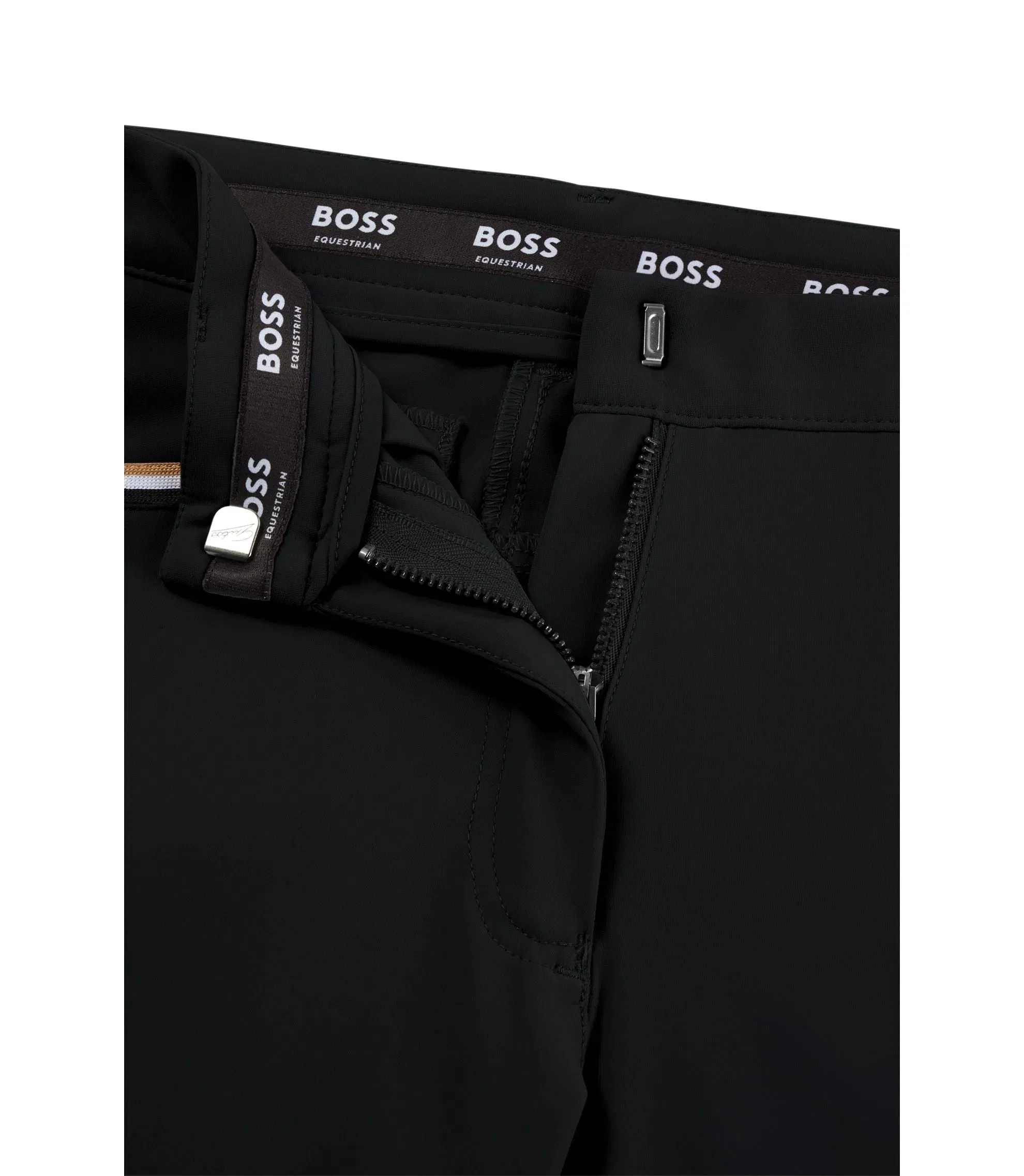 Boss Equestrian Knee Grip Breeches In Power Stretch Material Black Women's