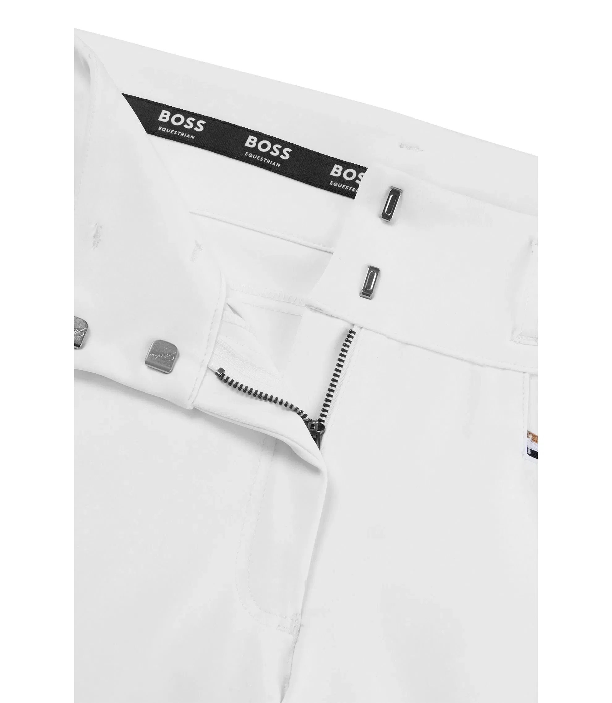 Boss Equestrian Full Grip Breeches In Power Stretch Material White Women's