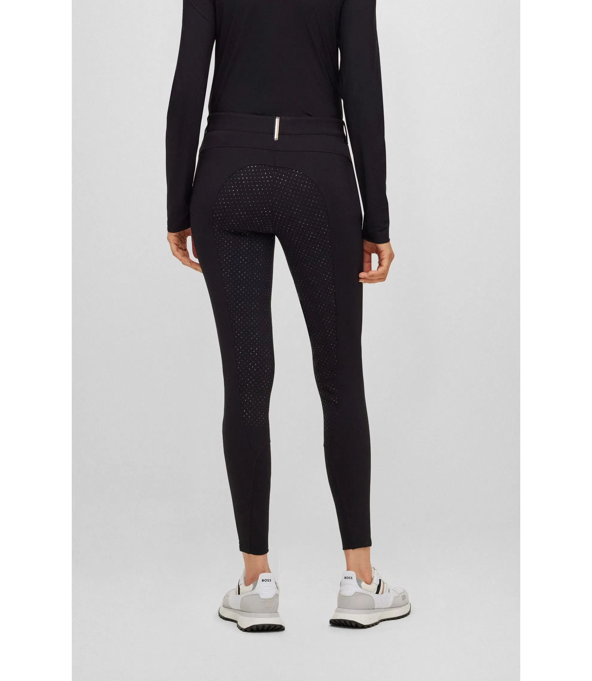 Boss Equestrian Full Grip Breeches In Power Stretch Material Black Women's