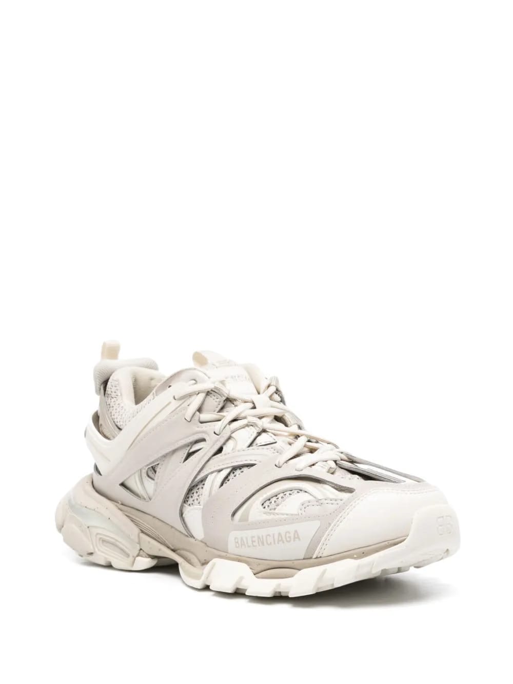 lace-up structured-sole sneakers