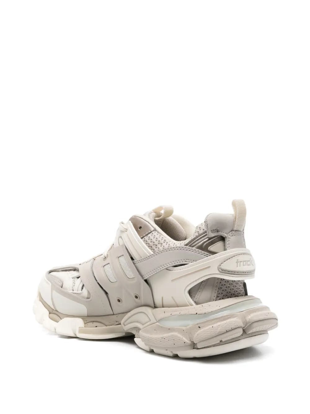 lace-up structured-sole sneakers