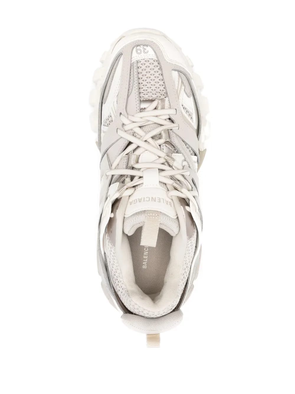 lace-up structured-sole sneakers