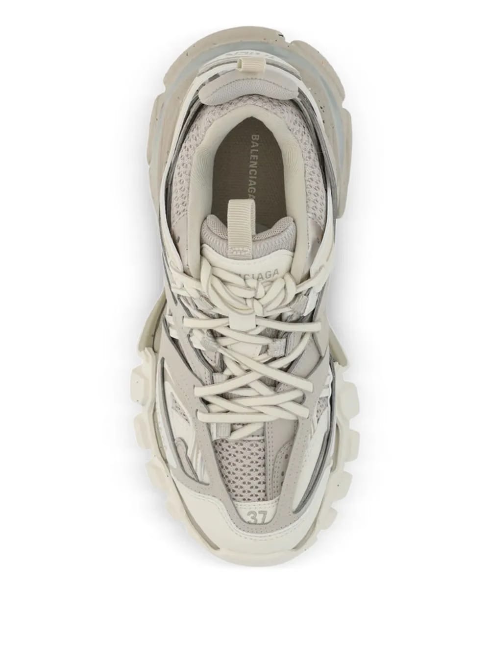lace-up structured-sole sneakers