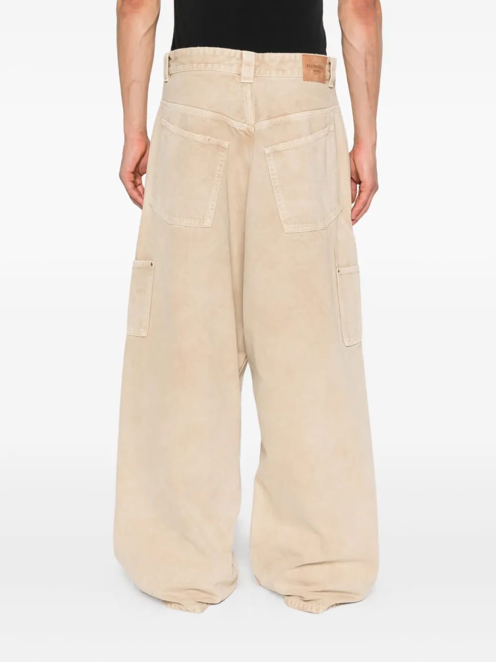 Ripped Off panelled cotton trousers