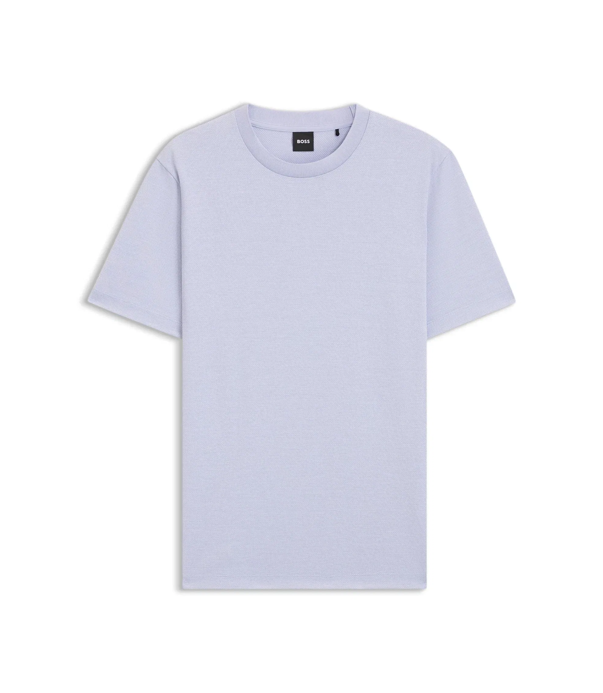 Boss Bubble Structure T-Shirt In Cotton Light Purple