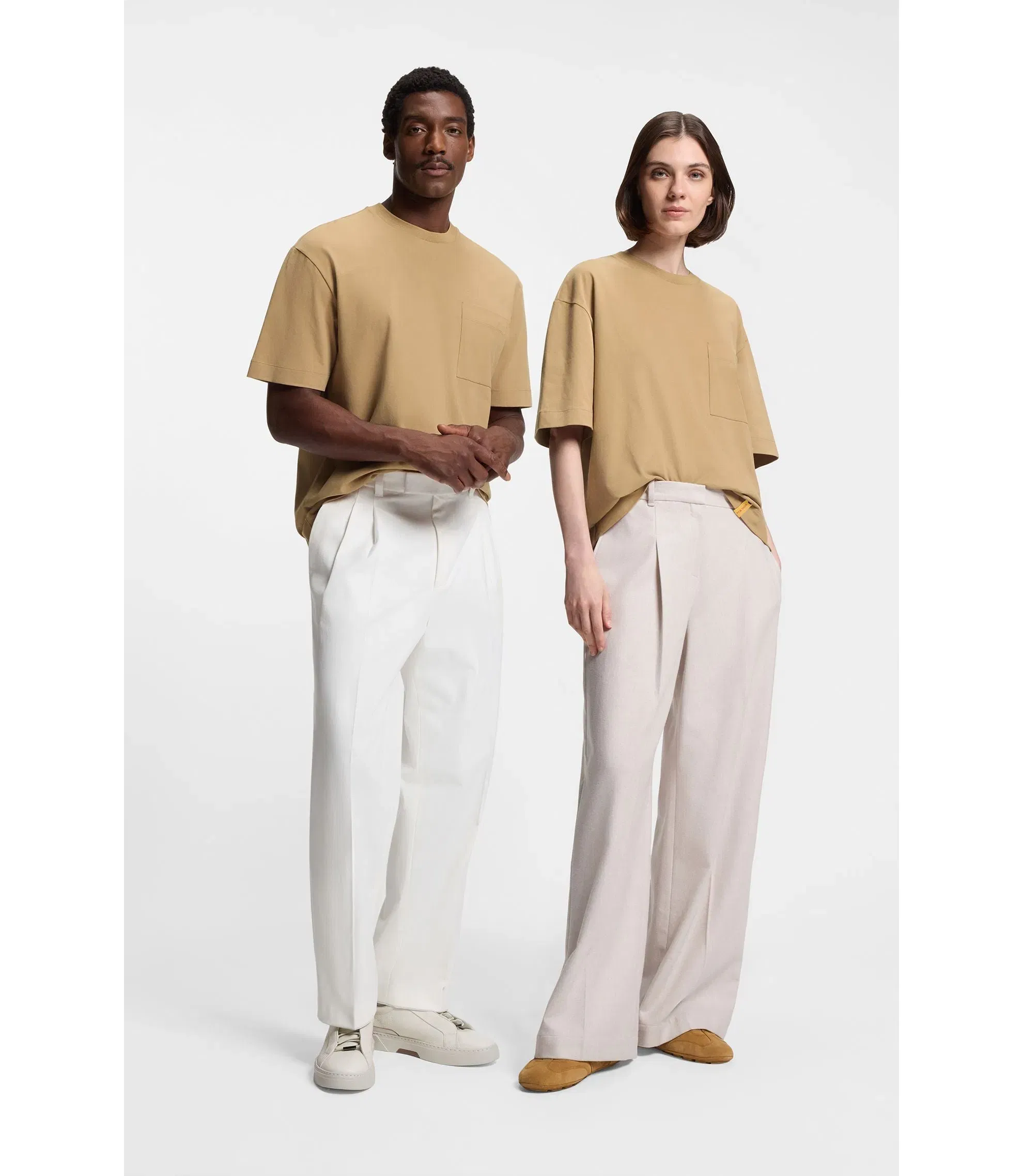Boss X Steiff All Gender T Shirt In Cotton Beige