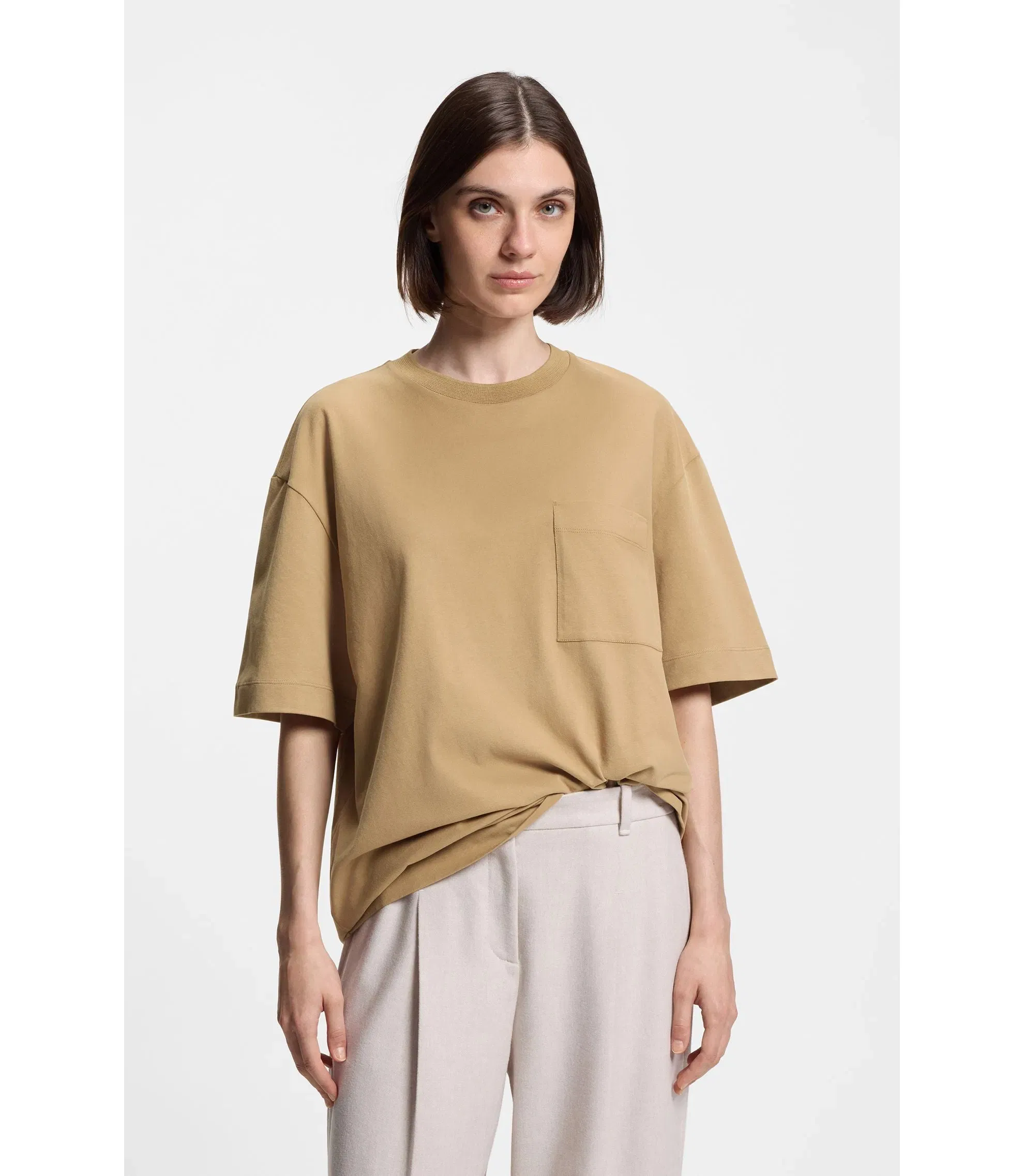 Boss X Steiff All Gender T Shirt In Cotton Beige